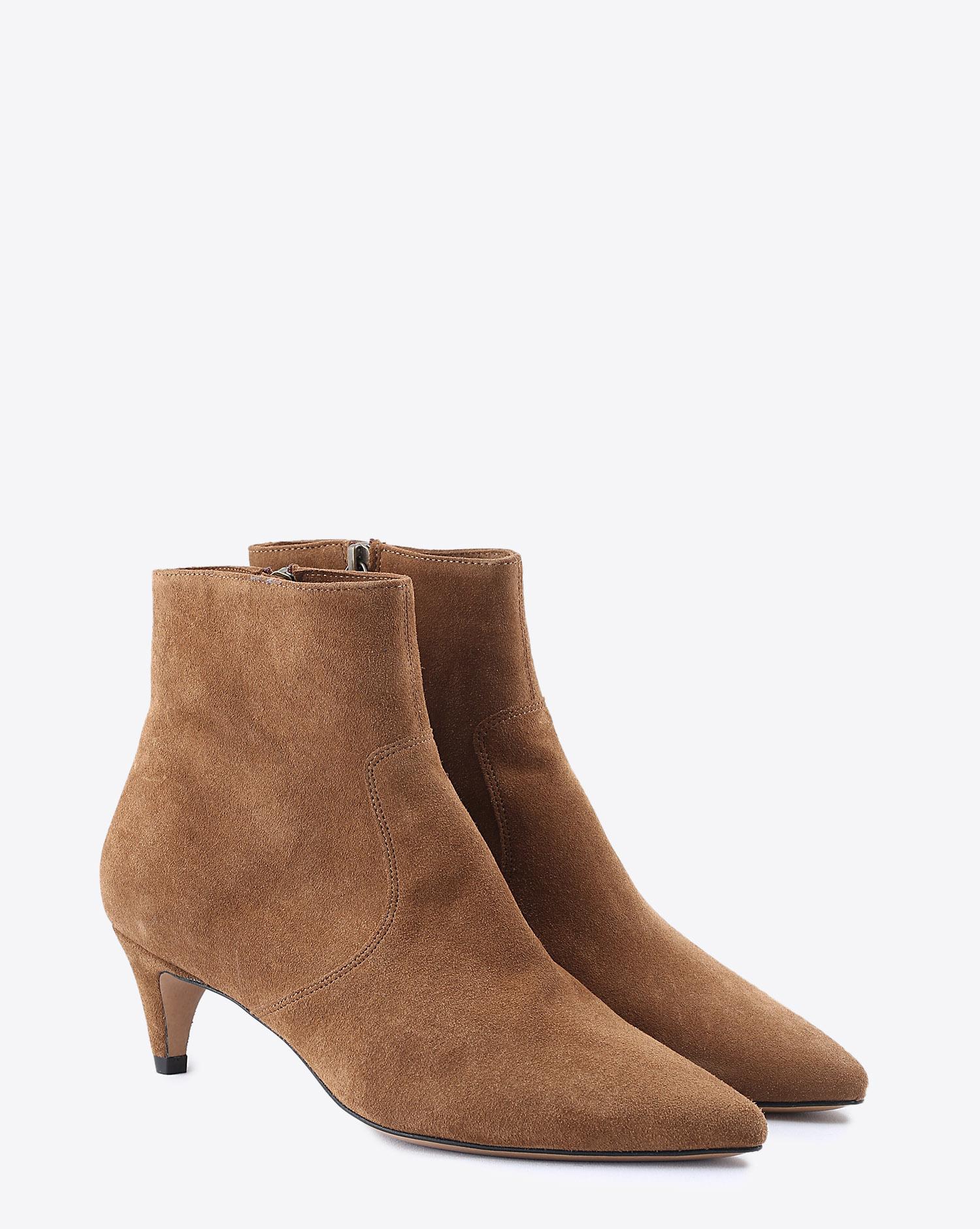 Isabel Marant Chaussures Boots DERST -  Suede Cognac   