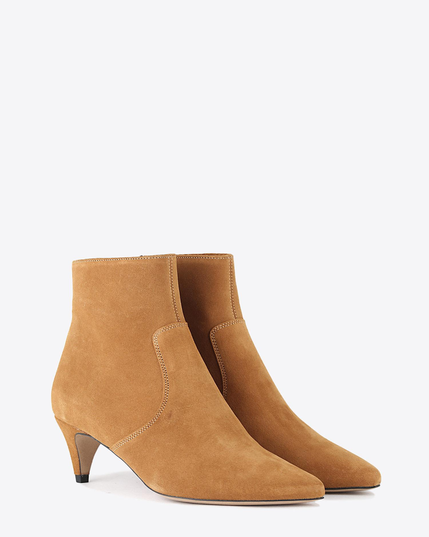 Isabel Marant Chaussures Boots DERST - Suede Cognac H20  