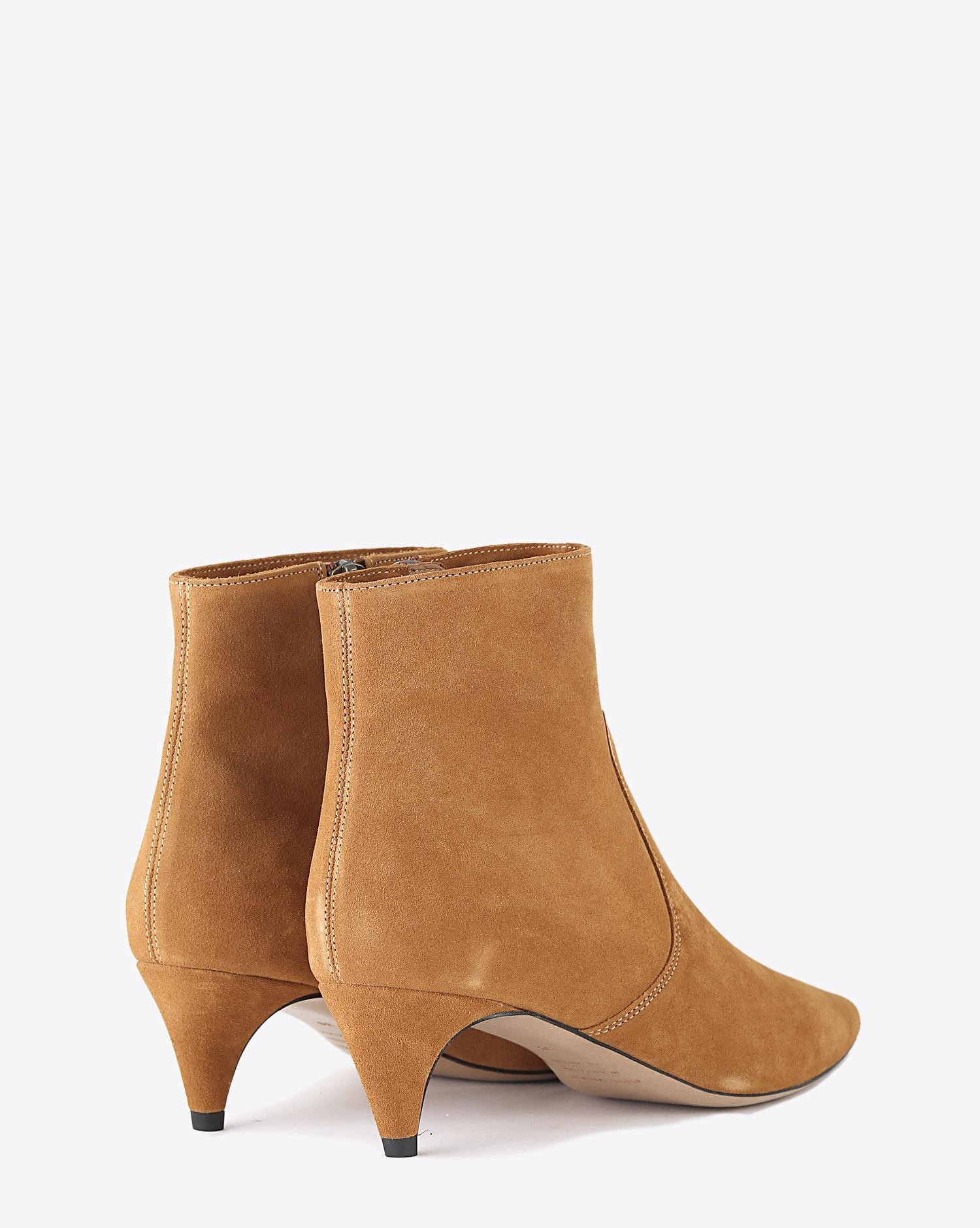 Isabel Marant Chaussures Boots DERST Suede Cognac H20 pour Femme