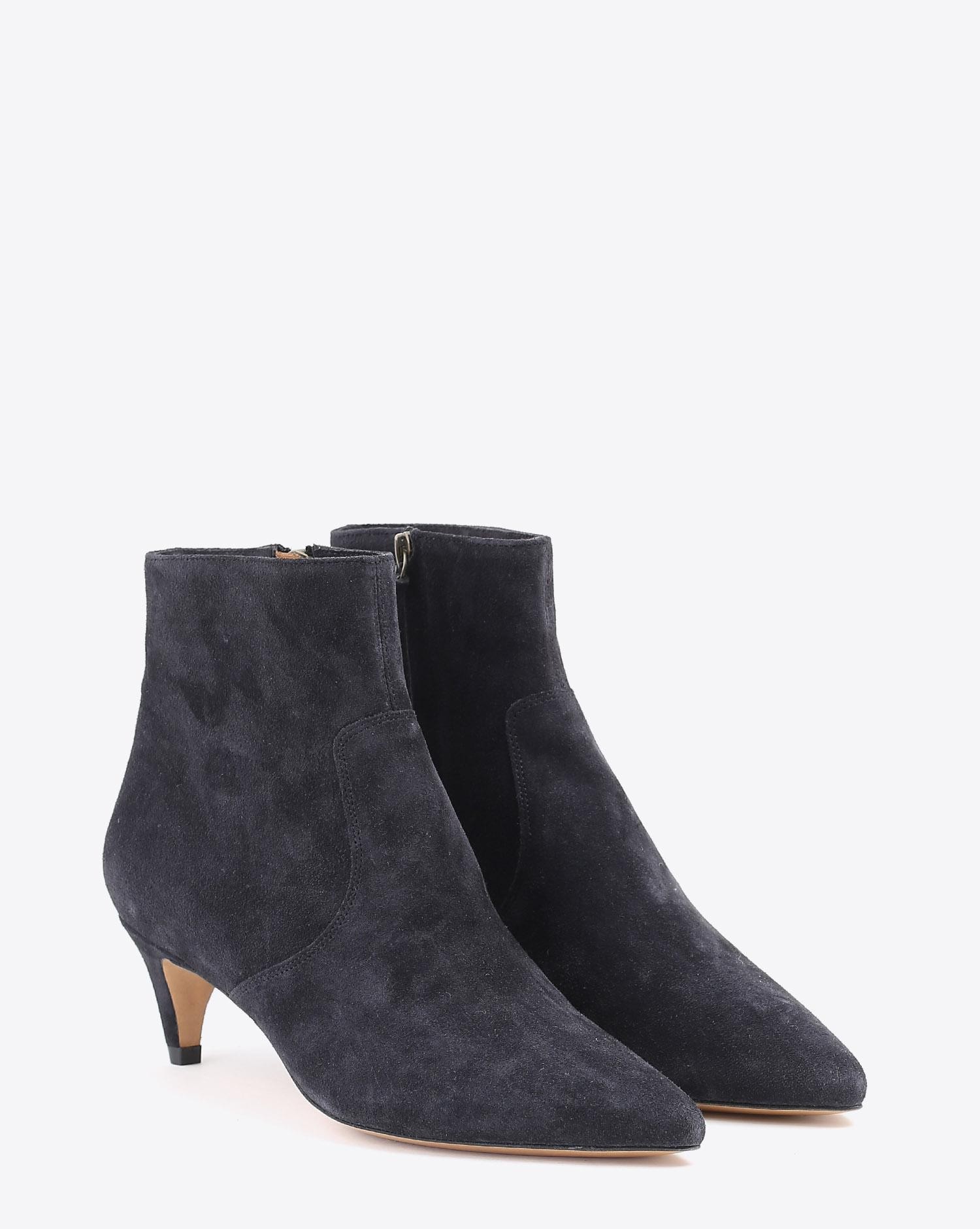 Isabel Marant Chaussures Boots DERST -  Suede Faded Black   