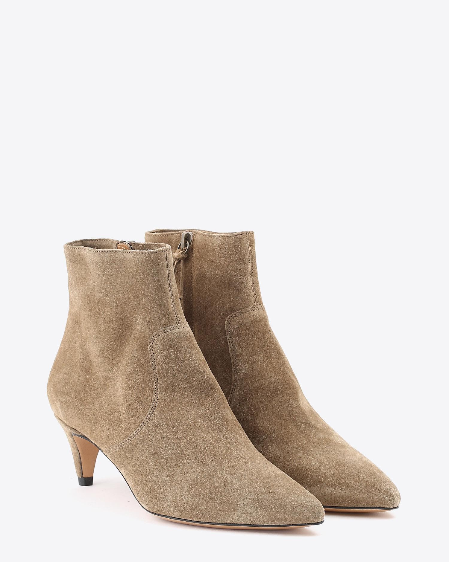 Isabel Marant Chaussures Boots DERST -  Suede Taupe   