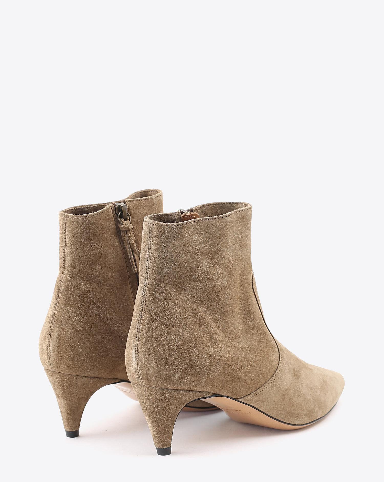 Chaussures Boots DERST -  Suede Taupe Isabel Marant   