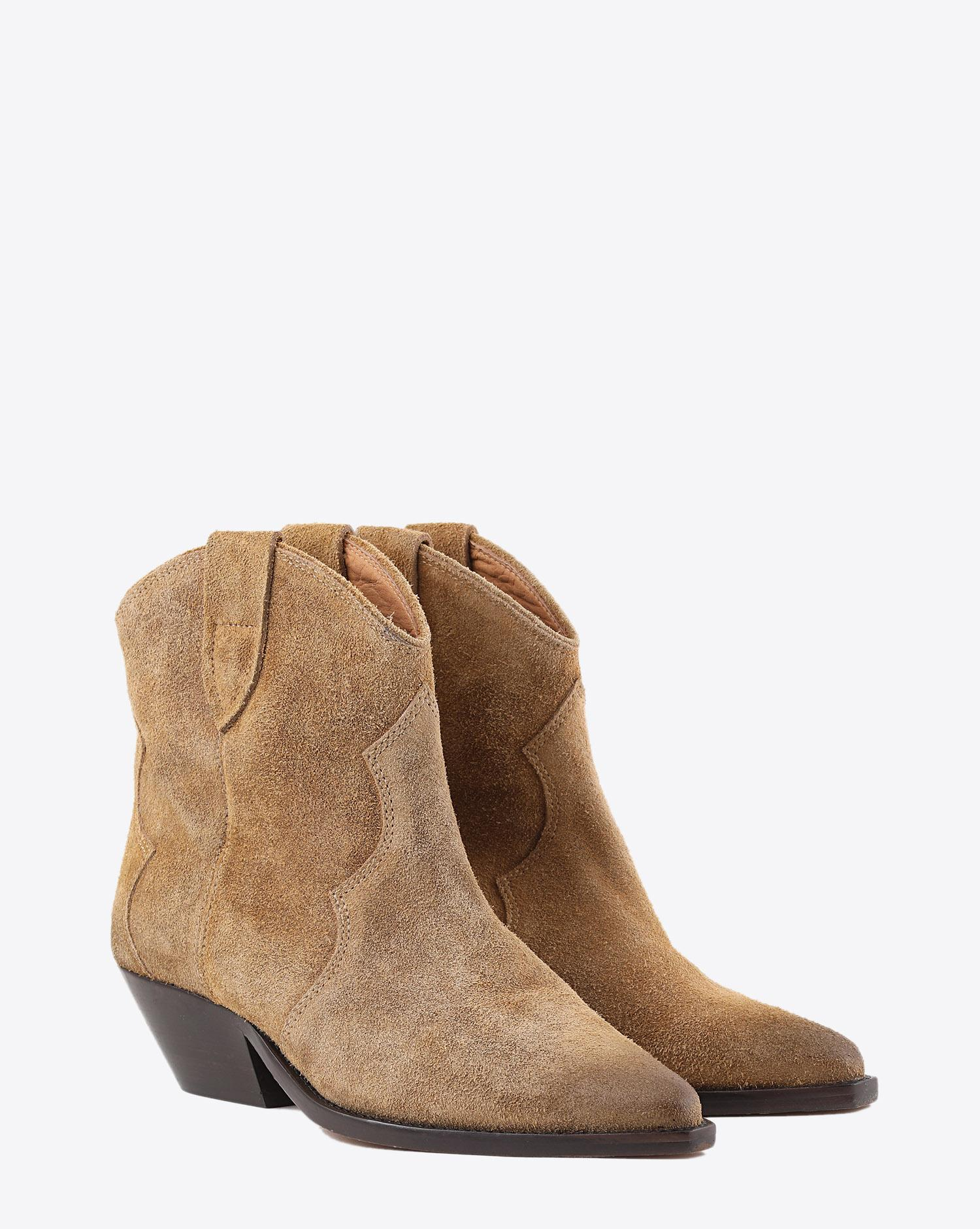 Isabel Marant Chaussures Boots DEWINA - Suede Beige  