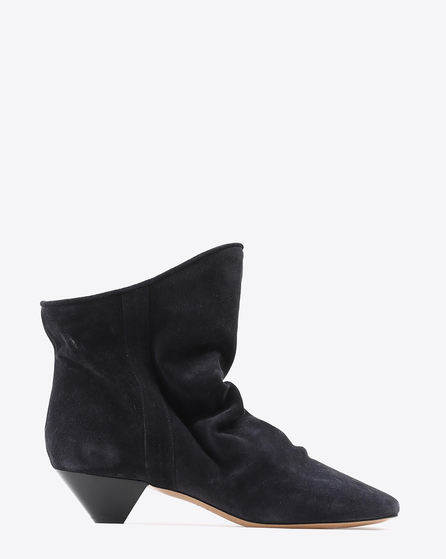 Isabel Marant Chaussures Boots DOEY - Suede Faded Black  