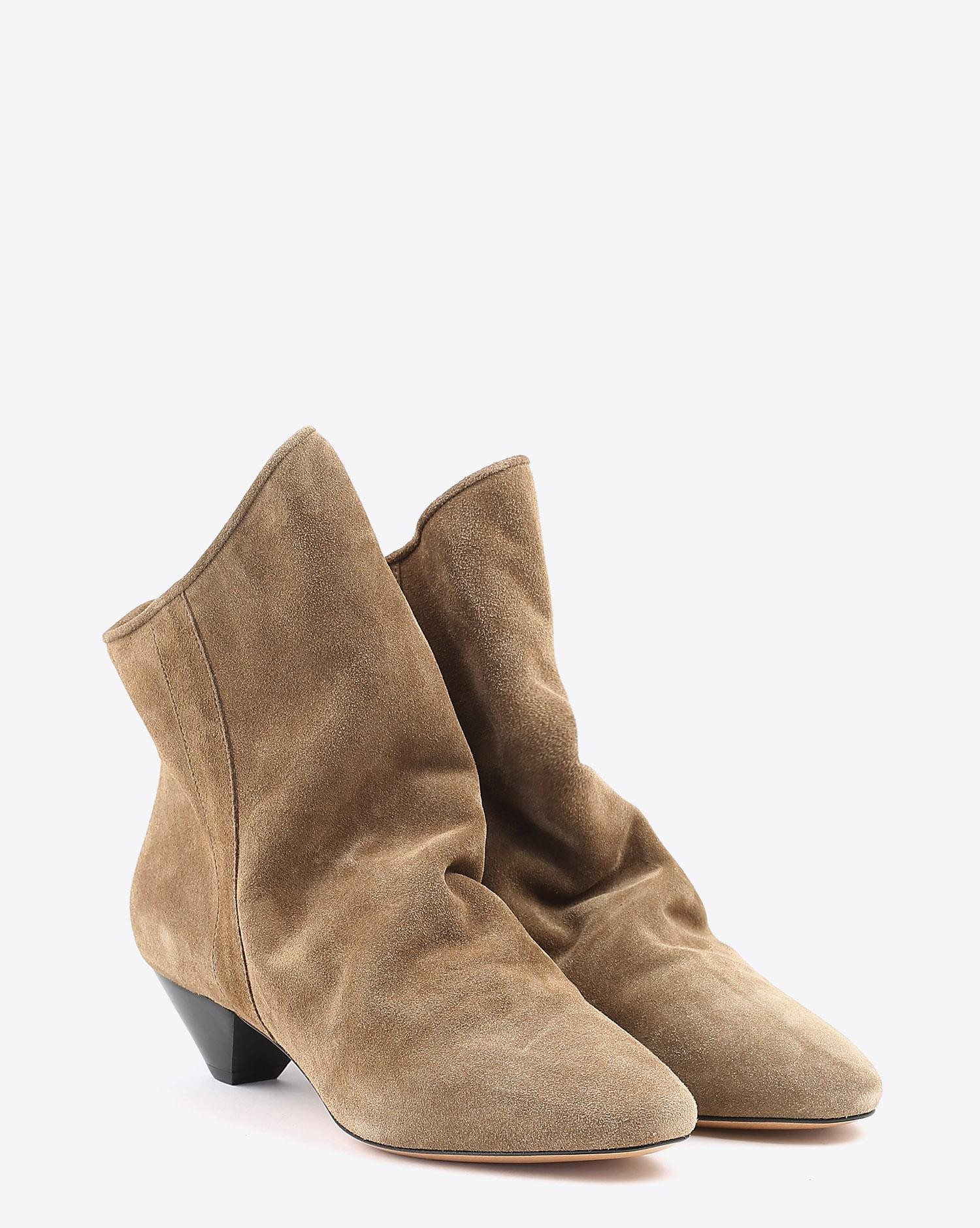 Isabel Marant Chaussures Boots DOEY - Suede Taupe  