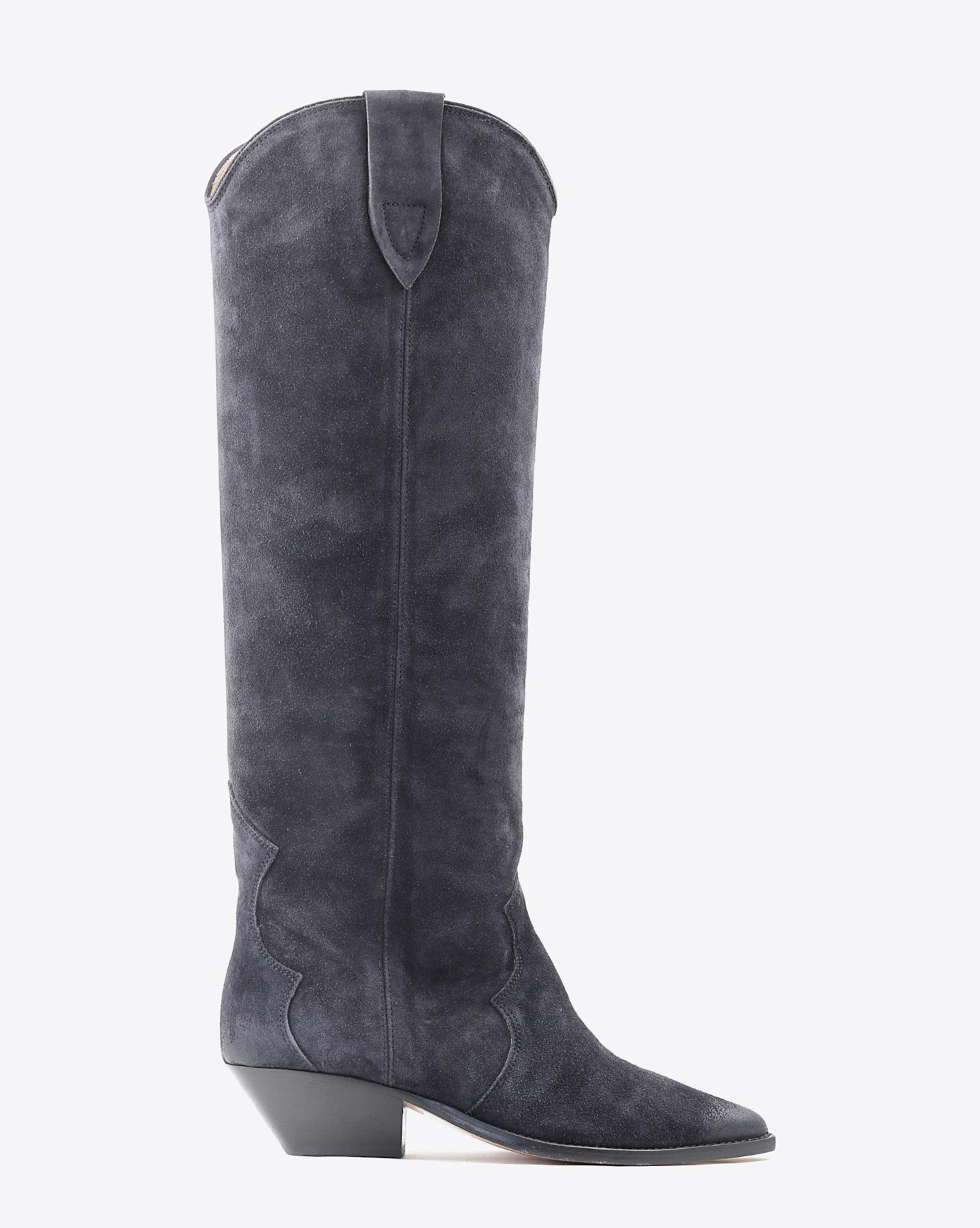 Bottes Denvee Isabel Marant Faded Black. Profil.  