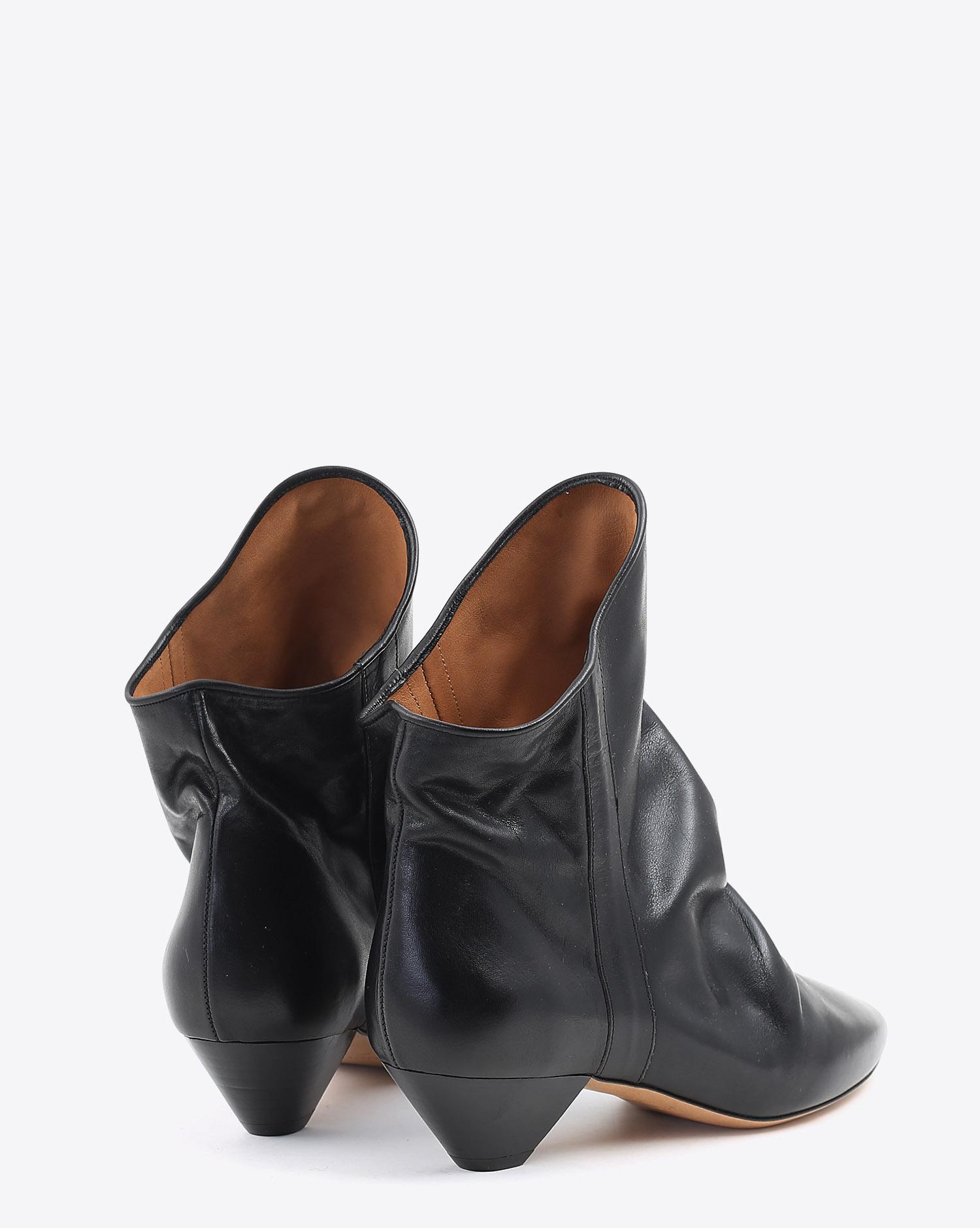 Isabel Marant Chaussures DOEY - Cuir Lisse Black  