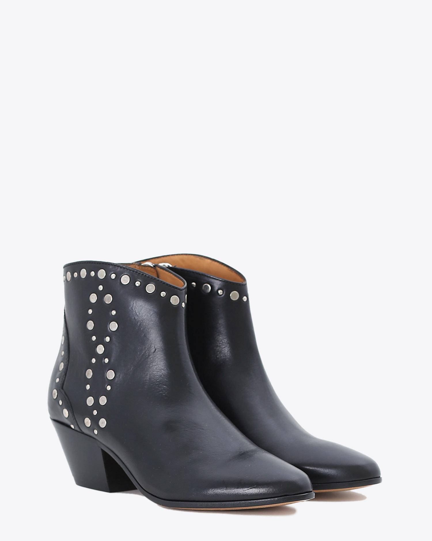 Isabel Marant Chaussures Défilé Boots Dacken - Studded Black  