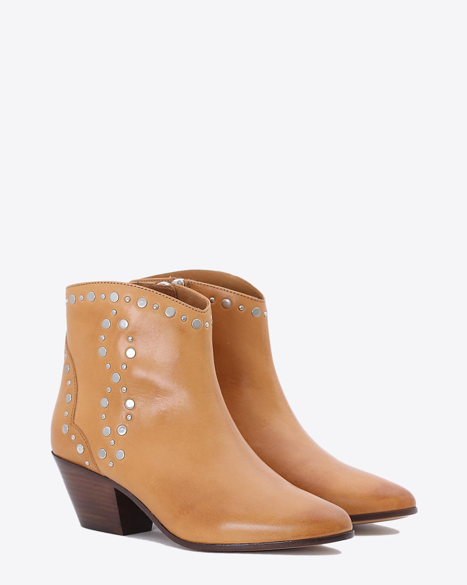 Isabel Marant Chaussures D&eacute;fil&eacute; Boots Dacken - Studded Natural  