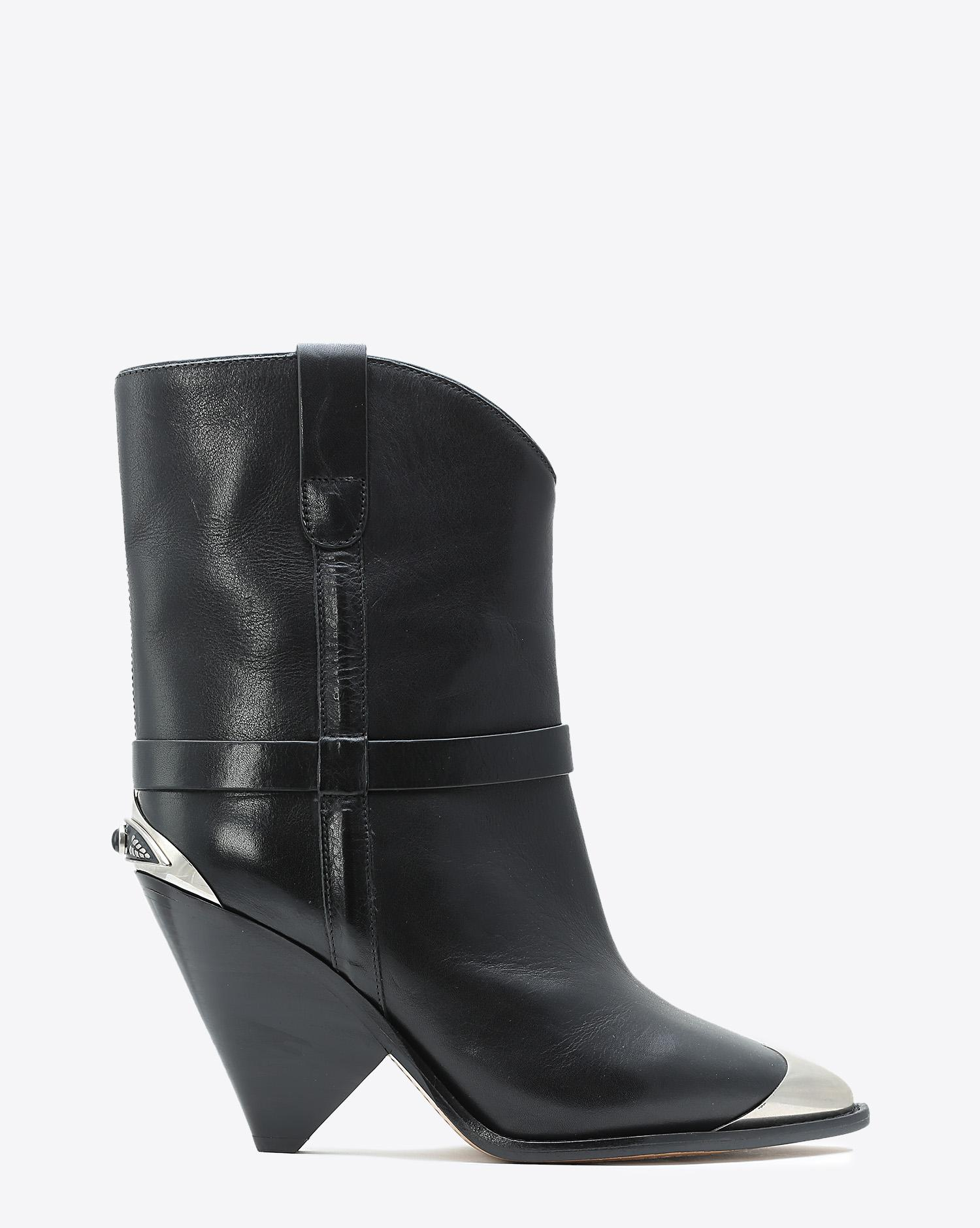Isabel Marant Chaussures Défilé Boots Lamsy - Black  