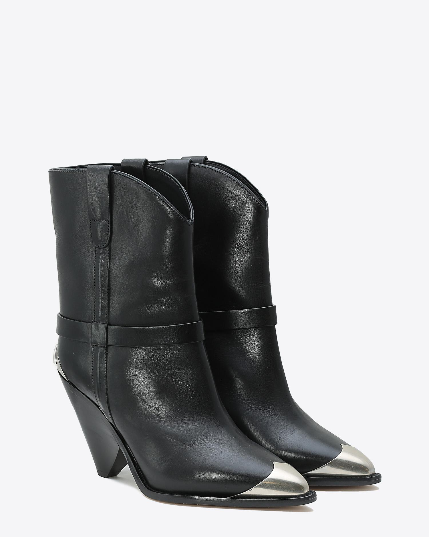 Isabel Marant Chaussures Défilé Boots Lamsy - Black  