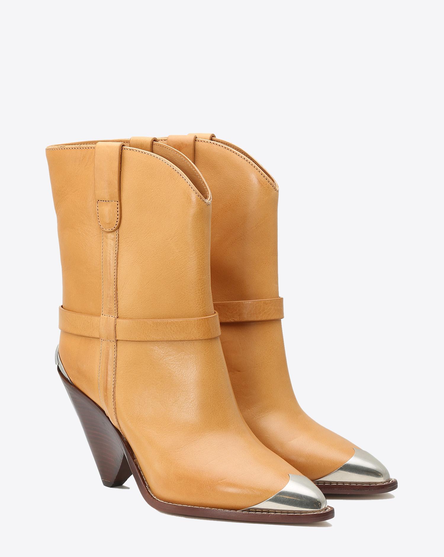 Isabel Marant Chaussures Défilé Boots Lamsy - Naturel  