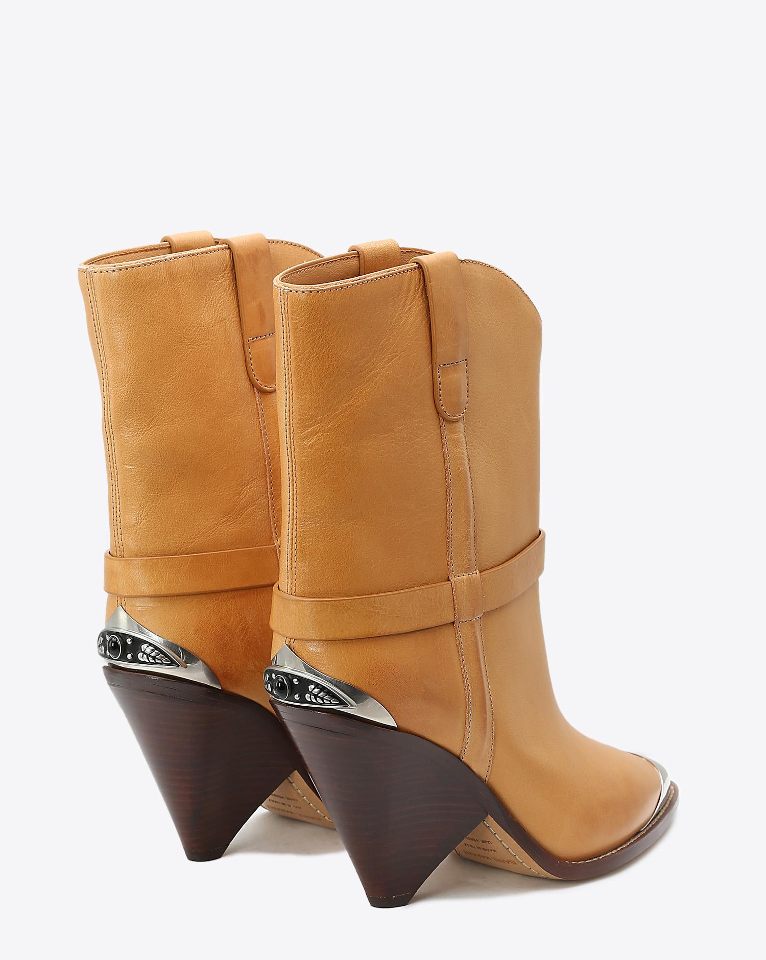 Isabel Marant Chaussures Défilé Boots Lamsy - Naturel  