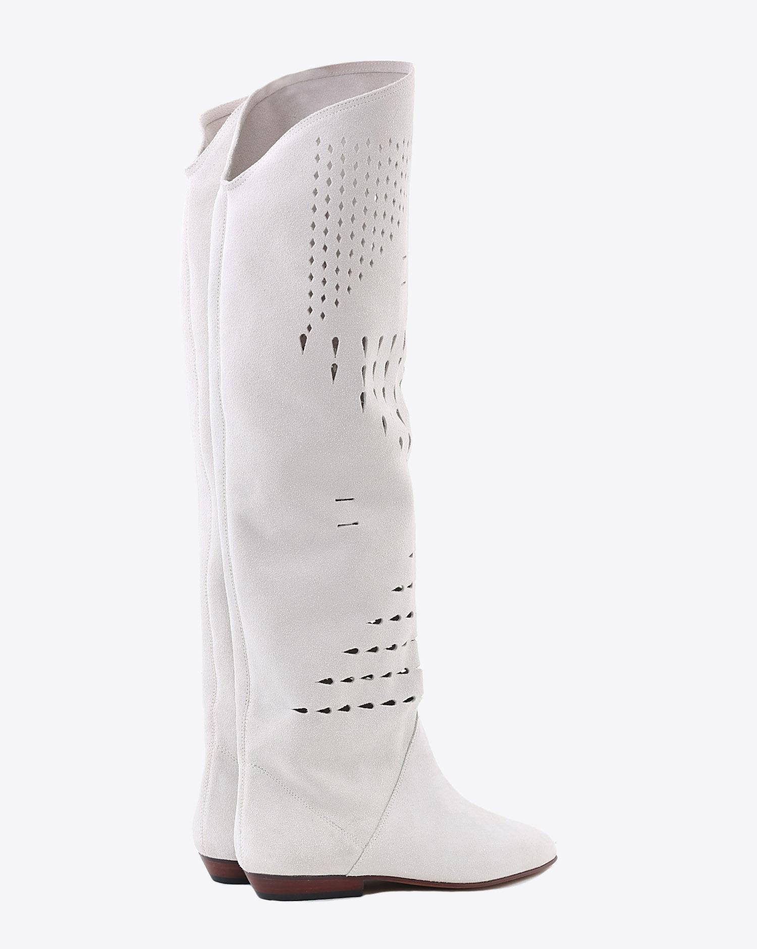 Isabel Marant Chaussures Défilé Bottes SOREN - White  