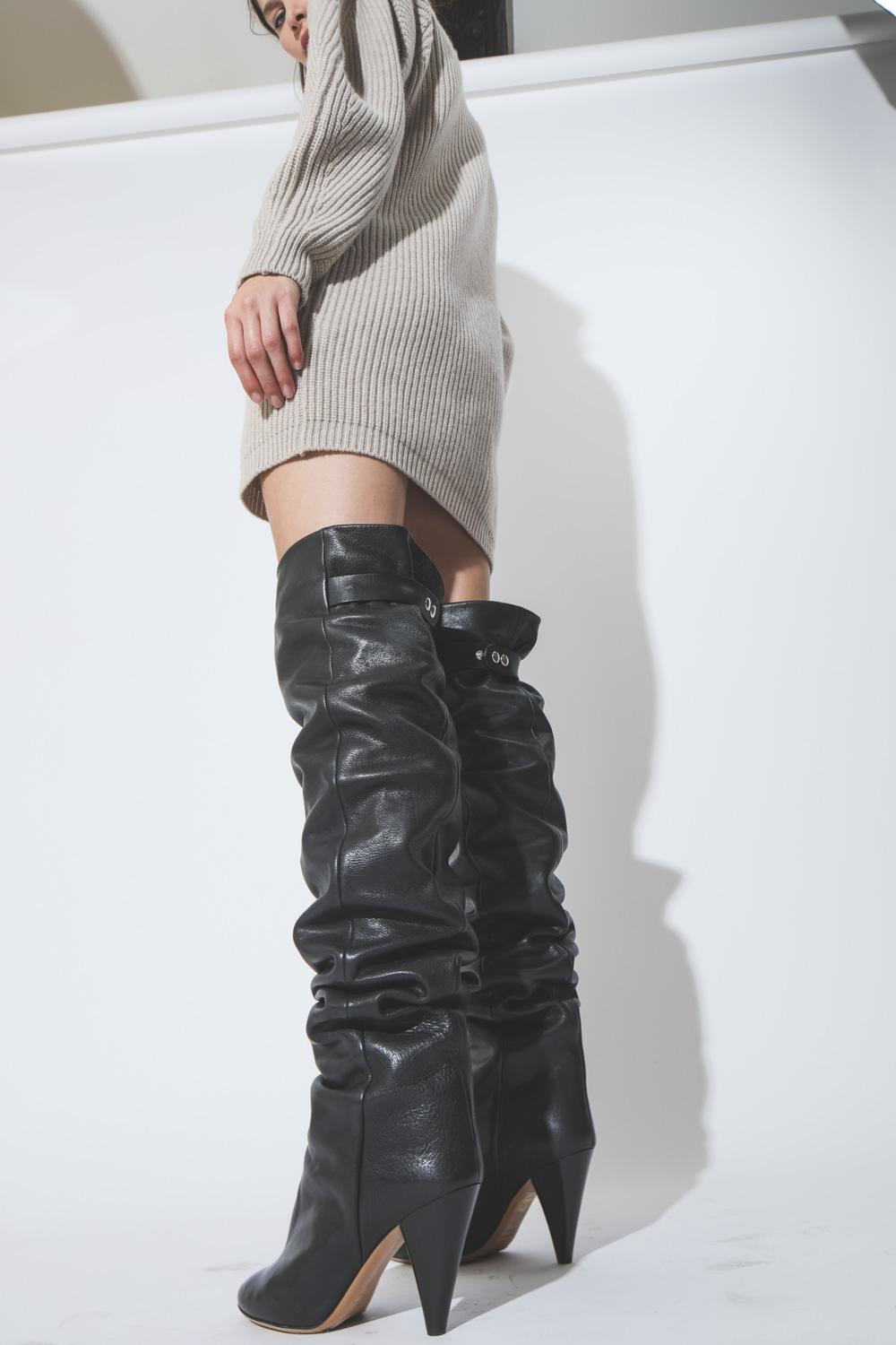 Isabel Marant Chaussures Défilé Cuissardes LIKITA - Black  