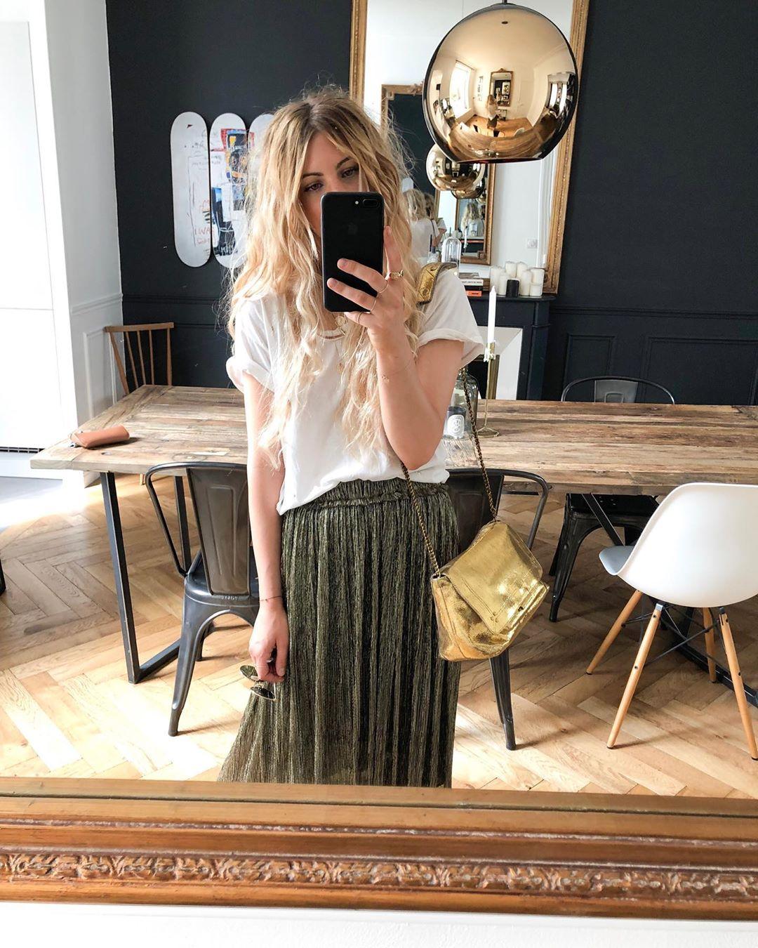 Isabel Marant Etoile Jupe BEATRICE - Doré  