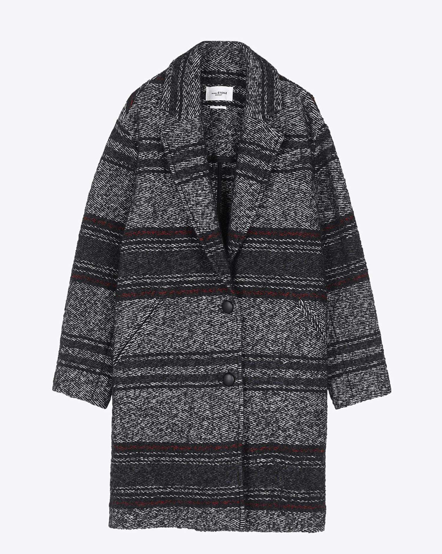 Isabel Marant Etoile Manteau DANTE - Faded Black  