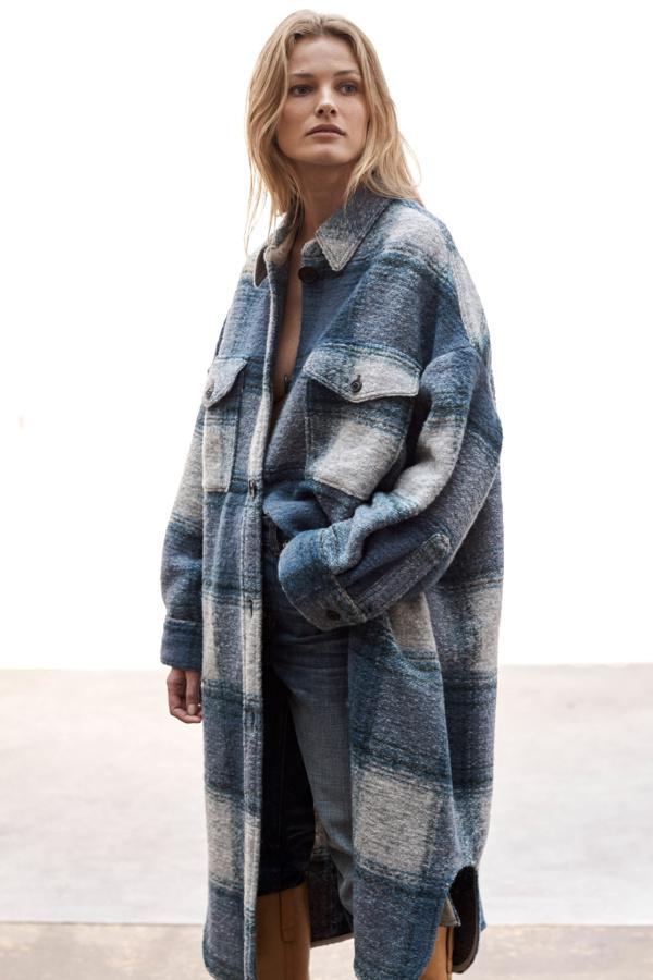 Isabel Marant Etoile Manteau GABRION - Greyish Blue  