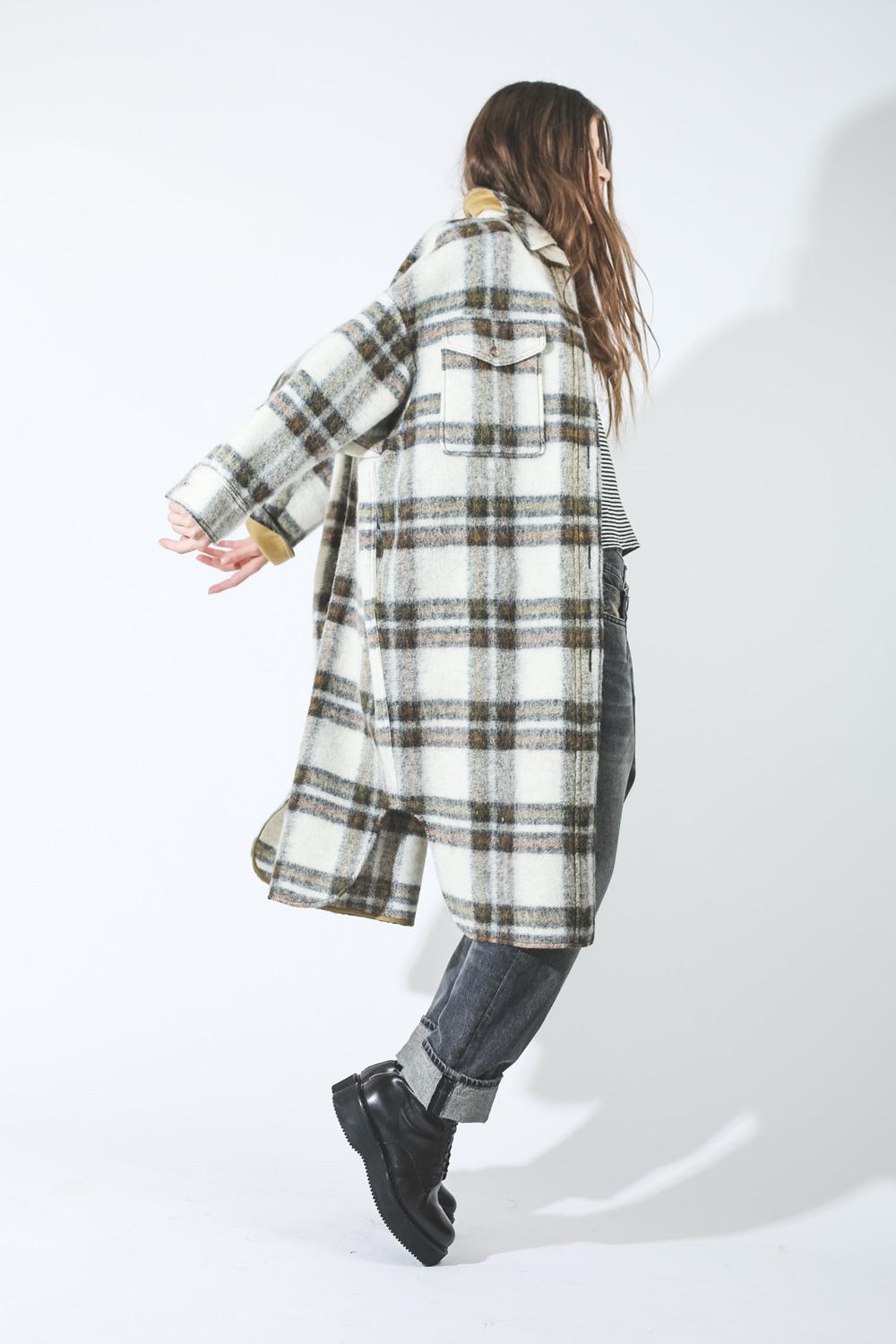 Manteau carreaux discount isabel marant