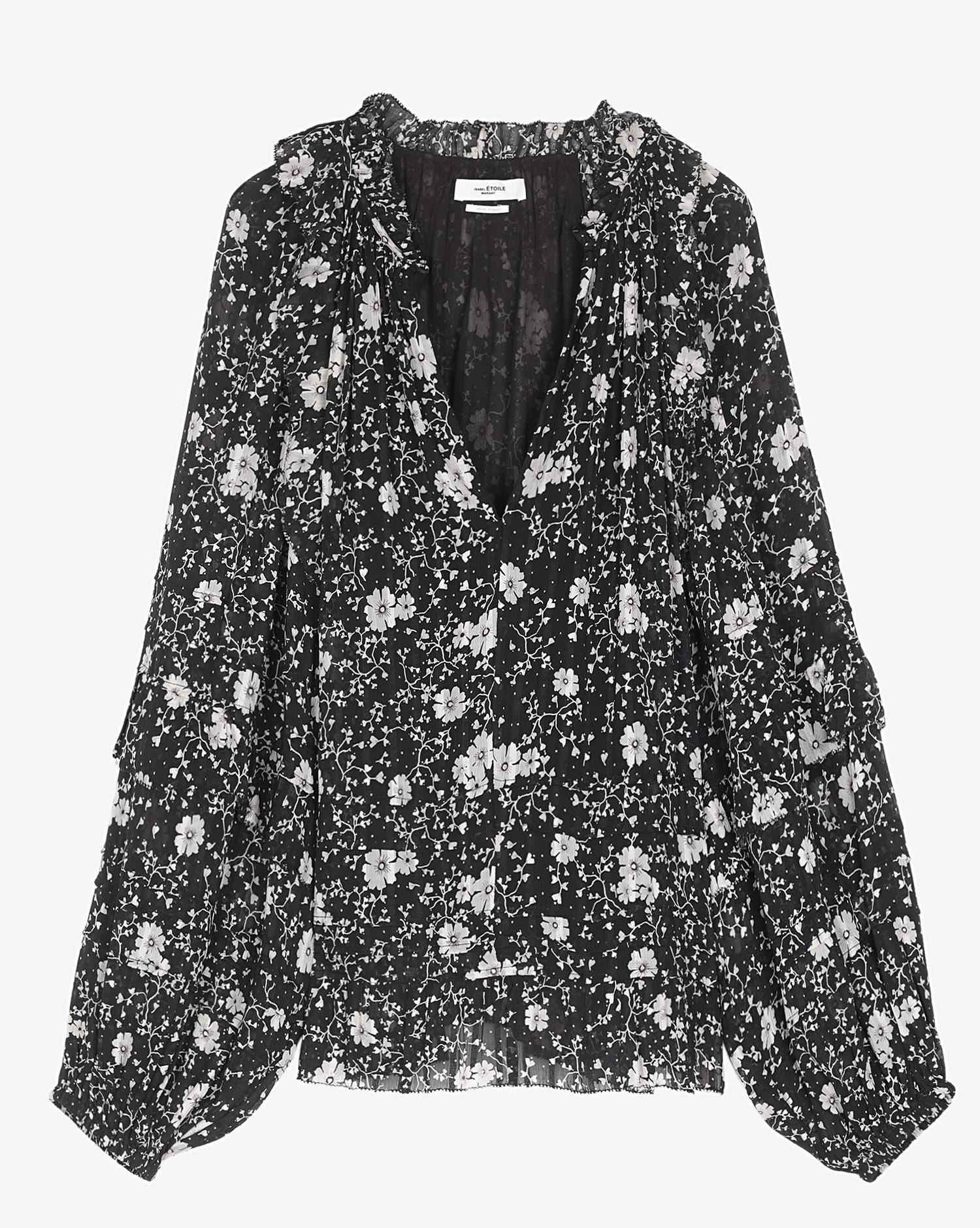 Isabel Marant Etoile Top EYDEN - BlackEcru  