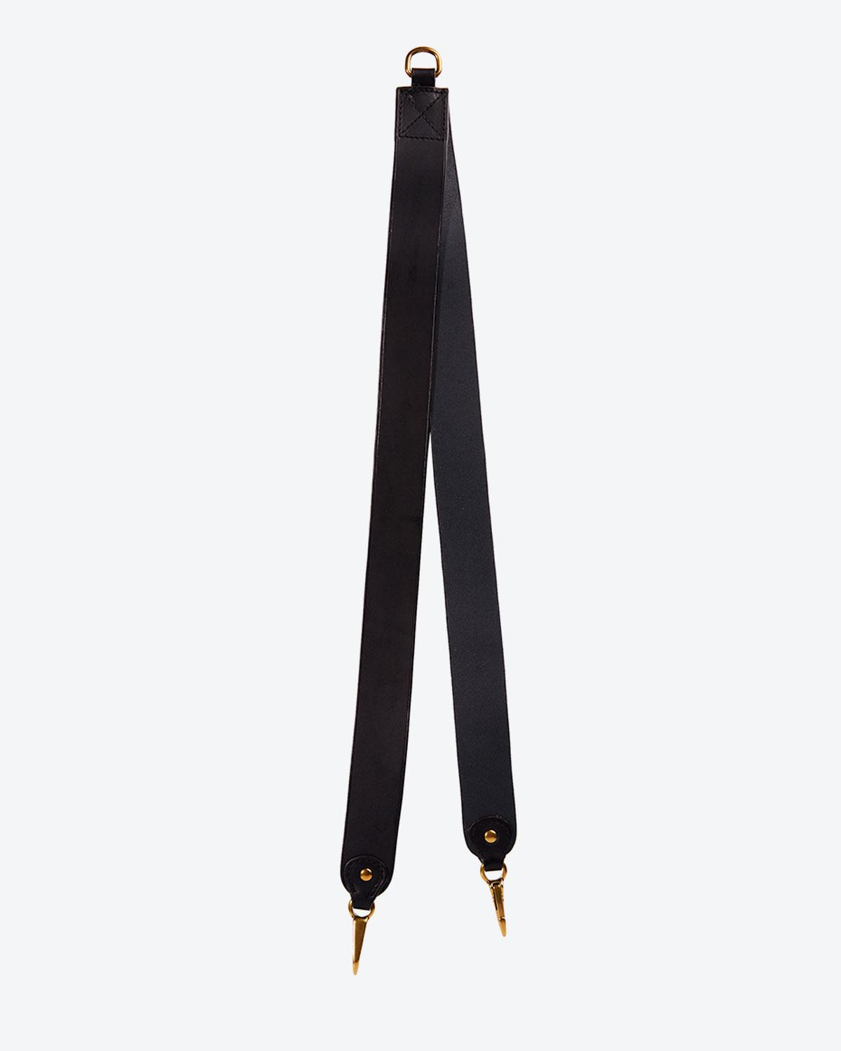 Jérôme Dreyfuss Accessoires Collection Bandoulière Simple - Cowskin - Noir Brass 