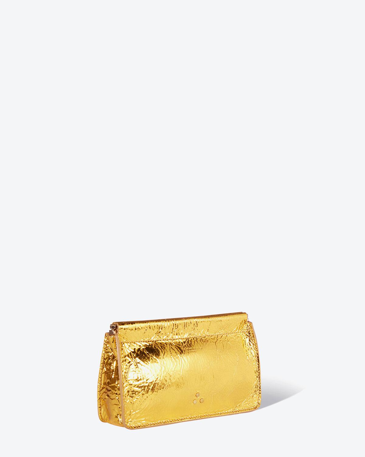 Jérôme Dreyfuss Accessoires Collection Clic Clac M - Bubble Lambskin Doré  