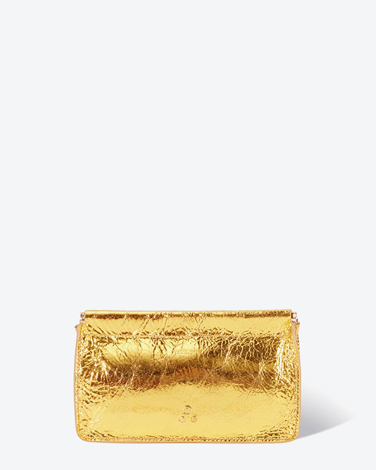 Jérôme Dreyfuss Accessoires Collection Clic Clac M - Bubble Lambskin Doré  