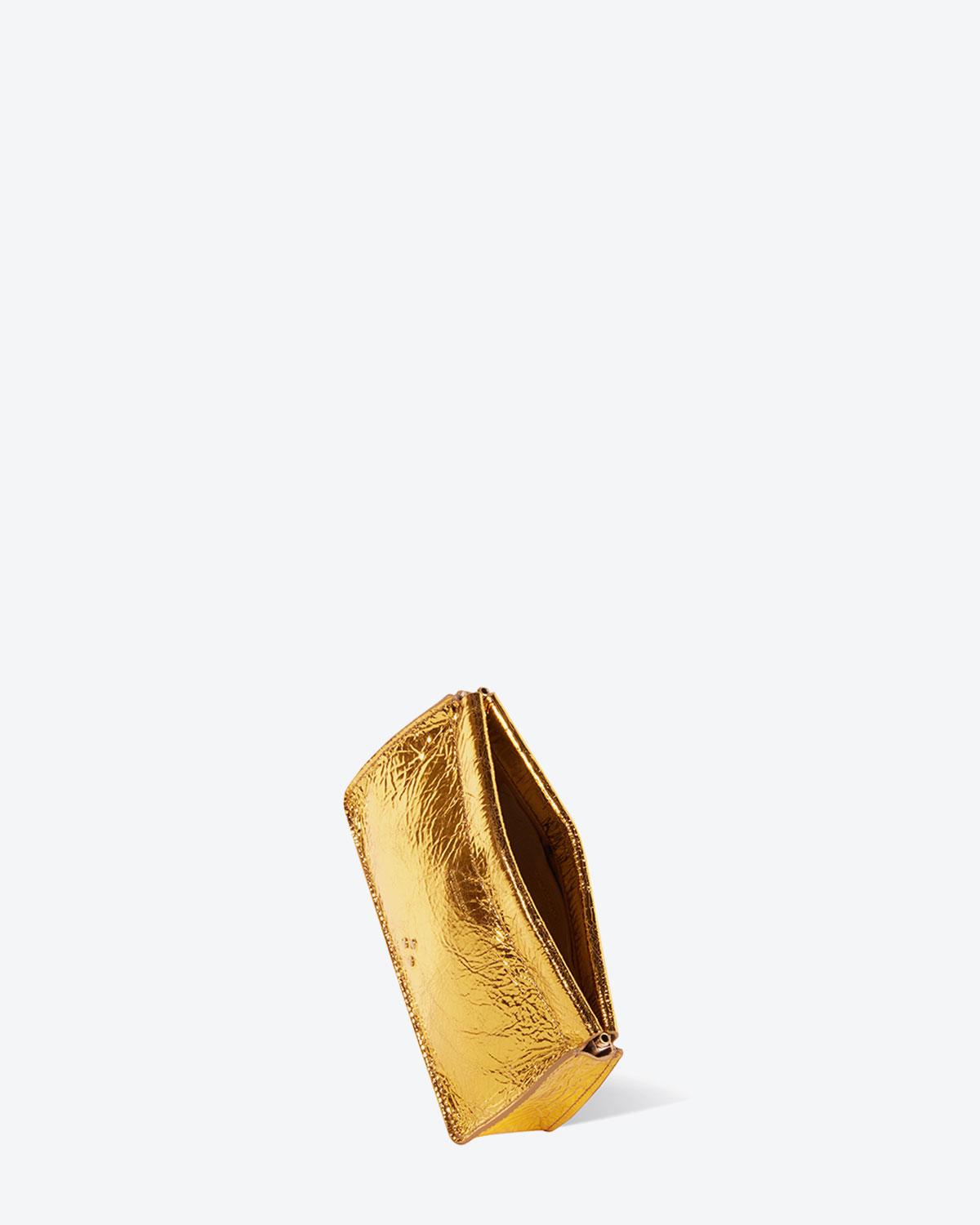 Jérôme Dreyfuss Accessoires Collection Clic Clac M - Bubble Lambskin Doré  