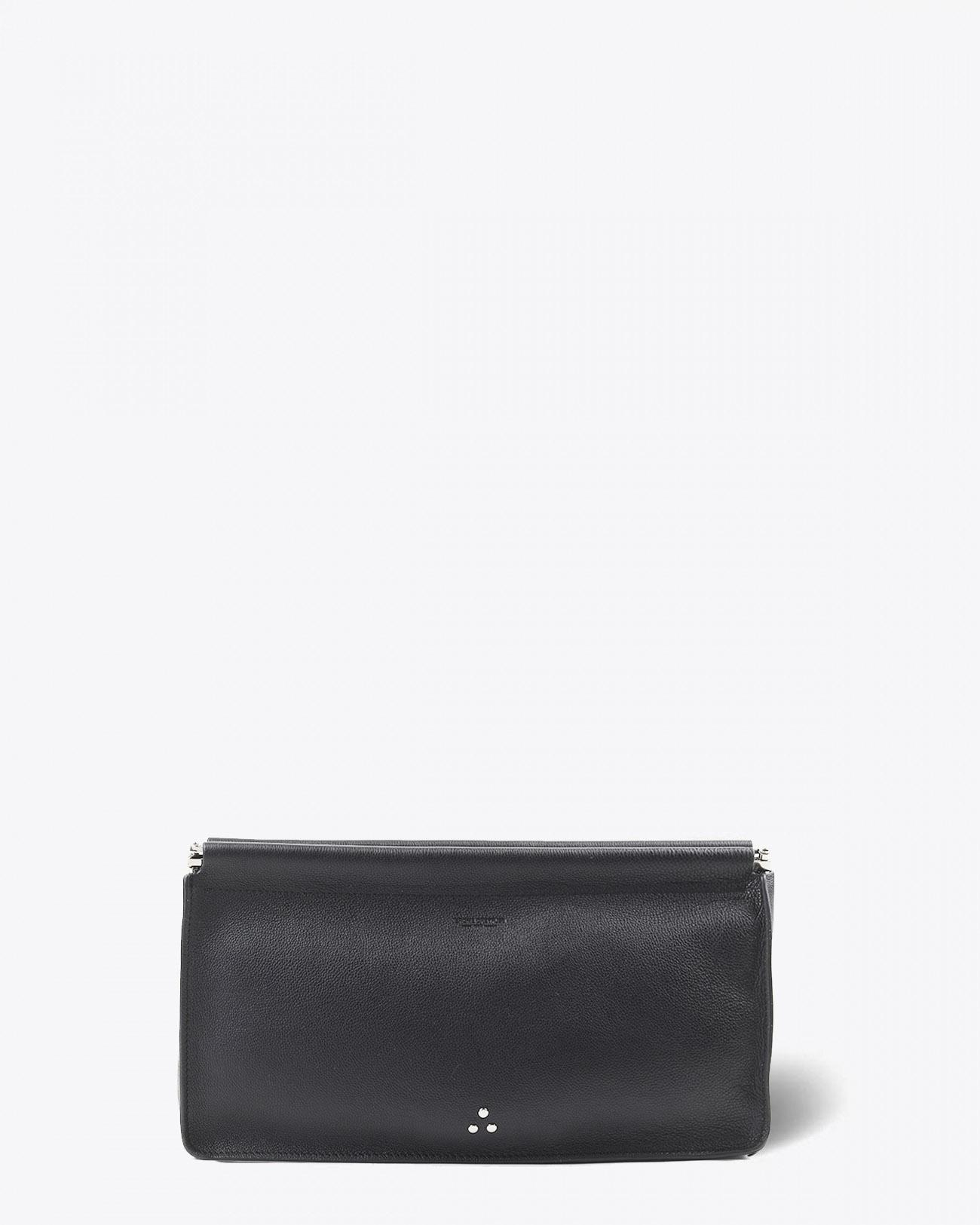 Jérôme Dreyfuss Accessoires Collection Clic Clac XL Calfskin Noir Silver  