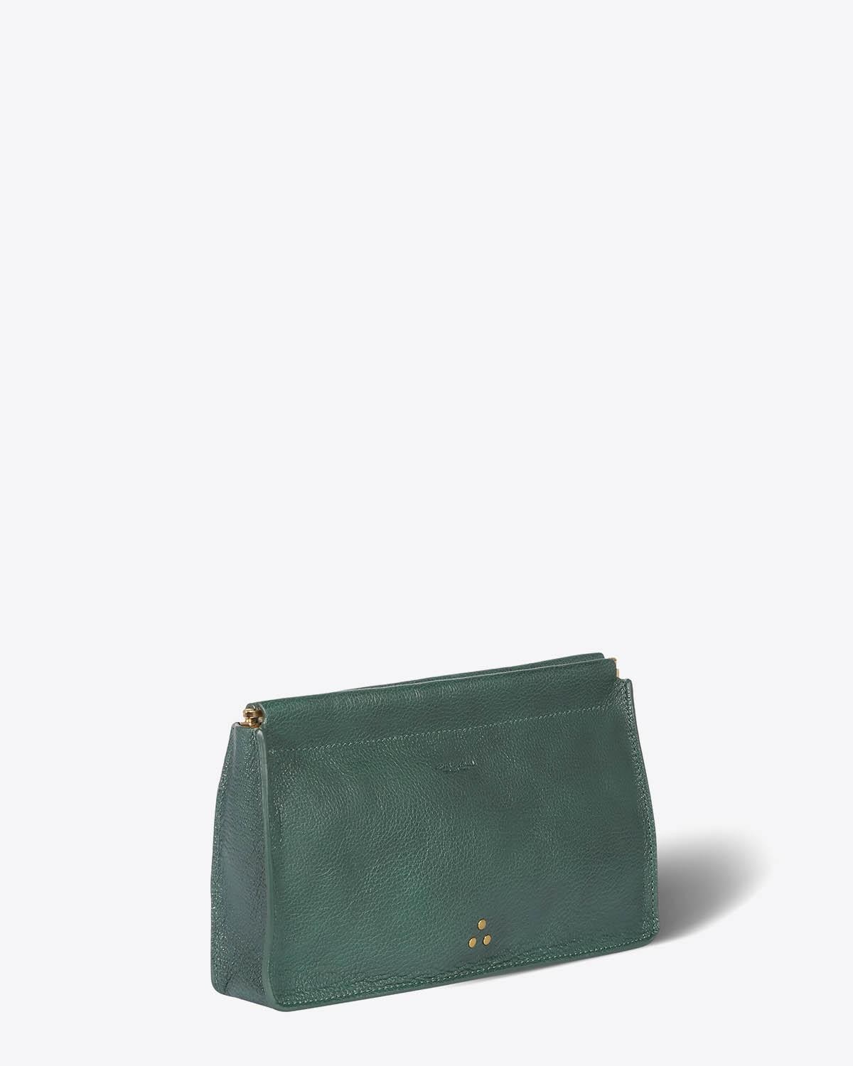 Jérôme Dreyfuss Accessoires Pré-Collection Clic Clac L Goatskin Emeraude  