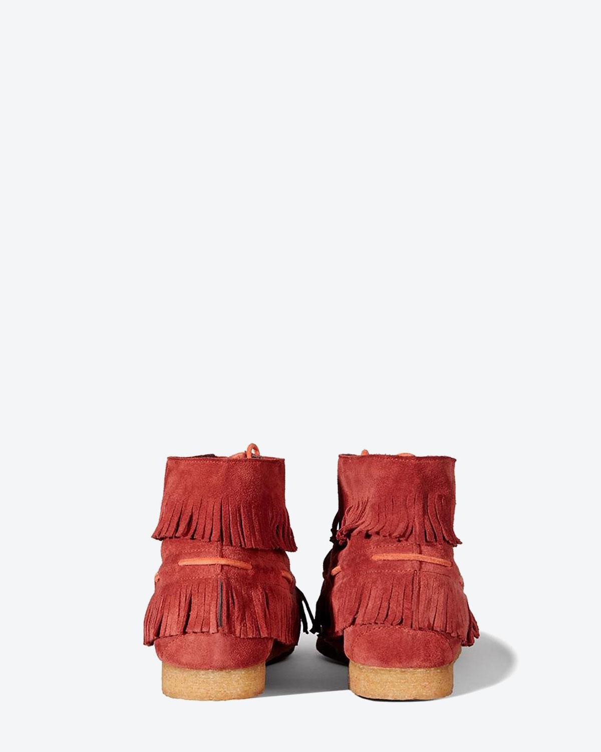 Jérôme Dreyfuss Chaussures Collection Bottes Dakota - Split Suede Terracotta  