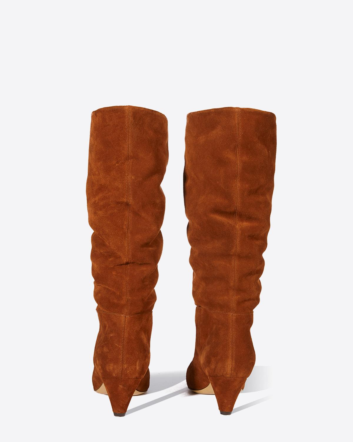 Jérôme Dreyfuss Chaussures Collection Bottes Sandie 50 - Lambskin Peau Lainée Caramel