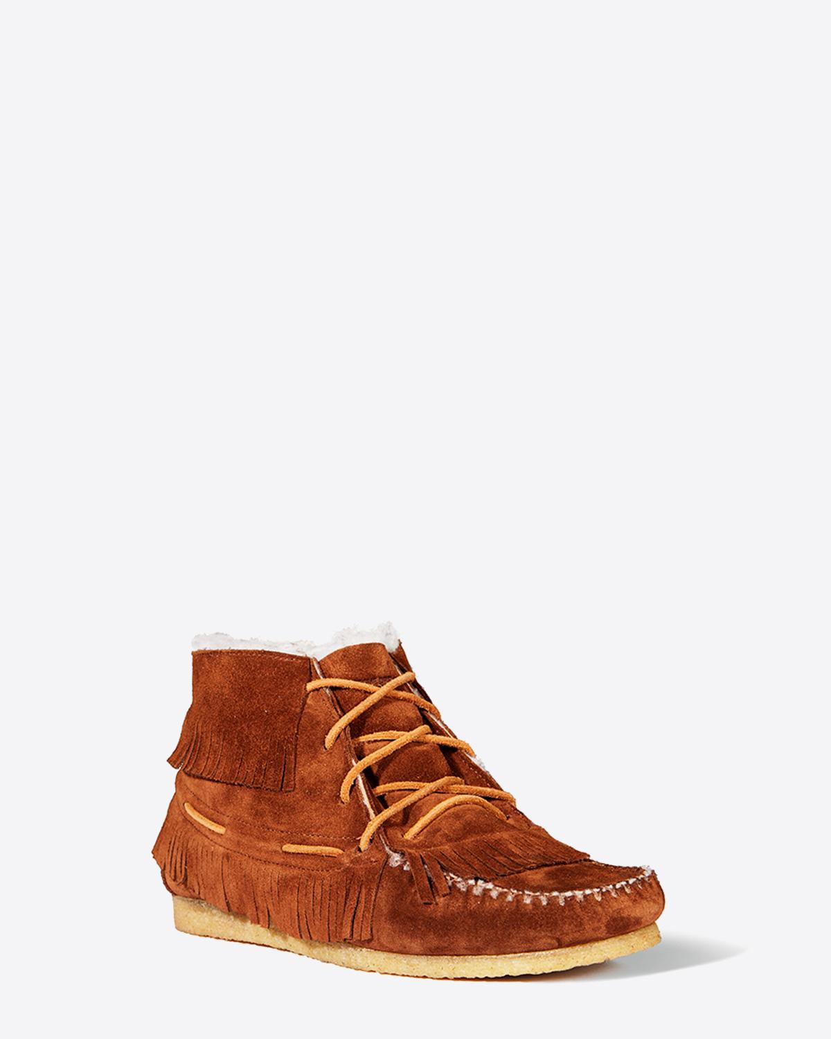 Jérôme Dreyfuss Chaussures Collection Mocassins Dakota - Lambskin Peau Lainée Caramel  