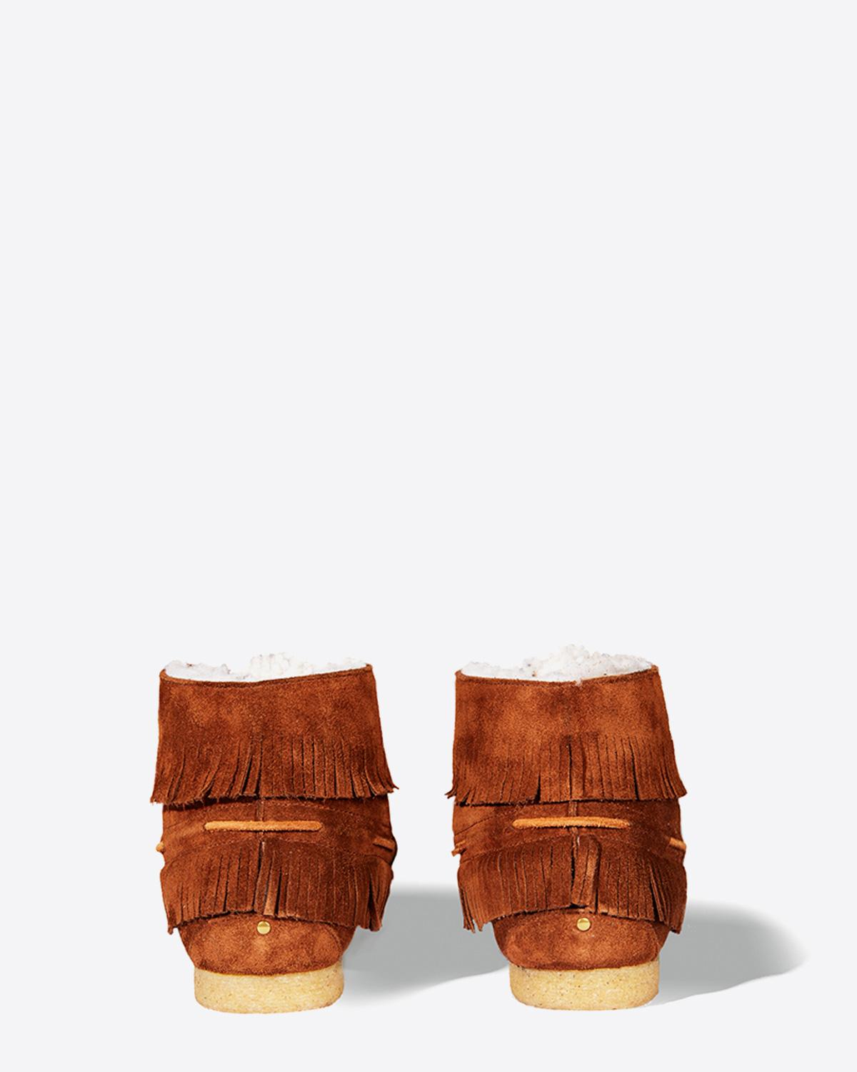 Jérôme Dreyfuss Chaussures Collection Mocassins Dakota - Lambskin Peau Lainée Caramel  