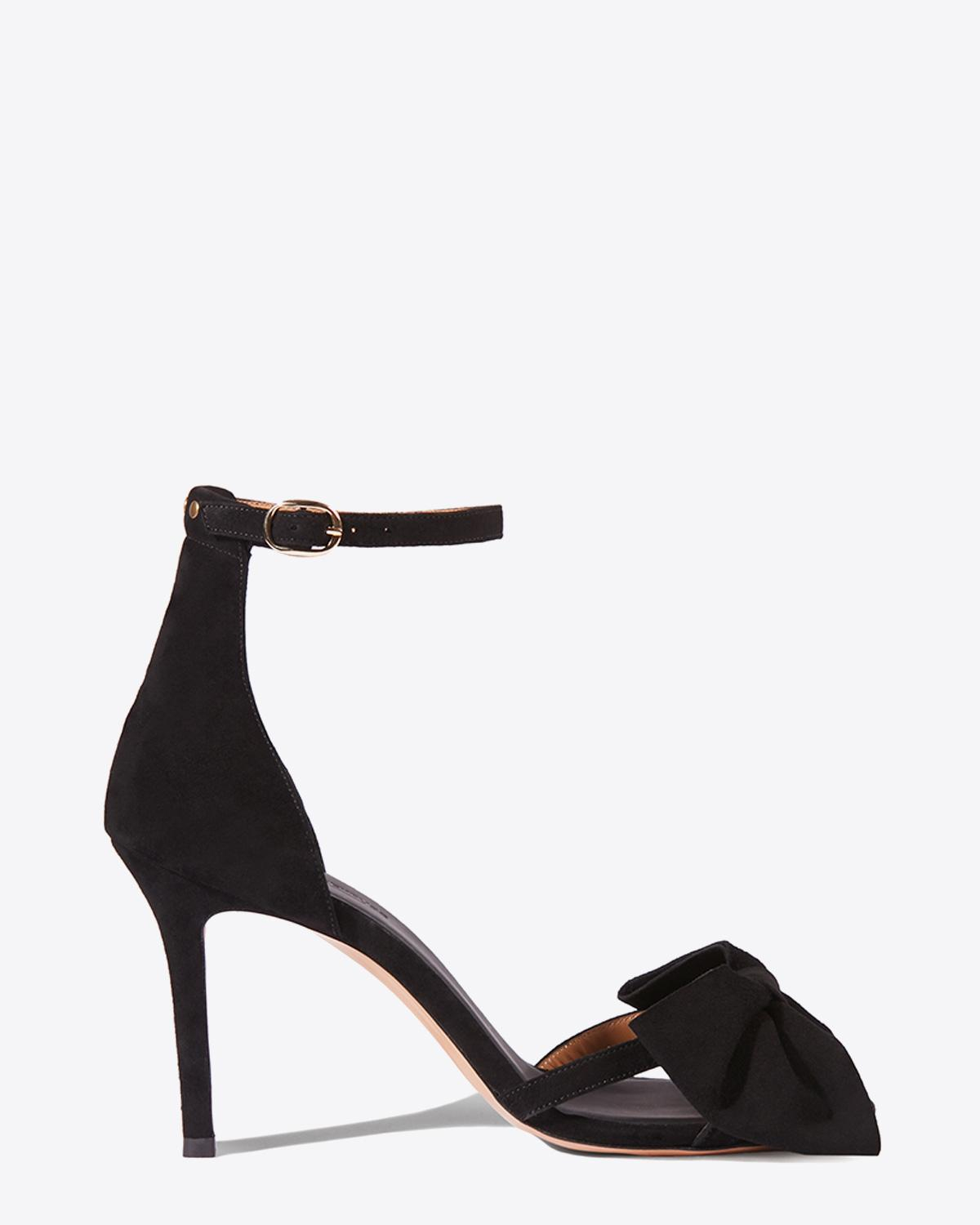 Jérôme Dreyfuss Chaussures Collection Sandales Isabelle Velvet Goatskin Noir  
