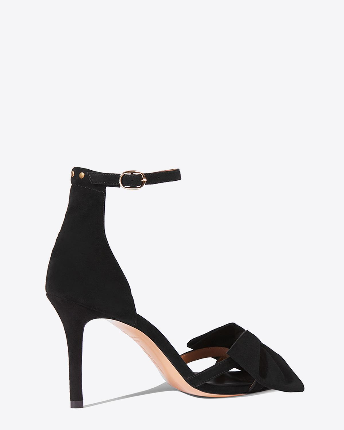 Jérôme Dreyfuss Chaussures Collection Sandales Isabelle Velvet Goatskin Noir  