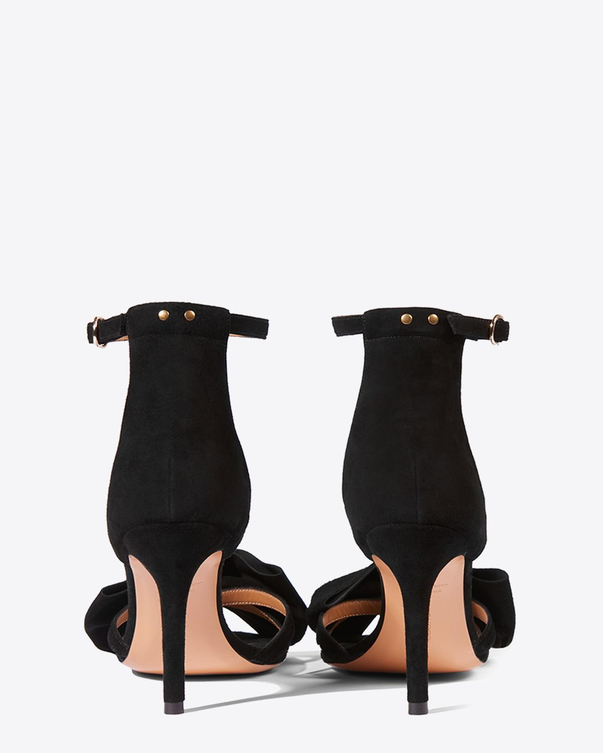Jérôme Dreyfuss Chaussures Collection Sandales Isabelle Velvet Goatskin Noir  