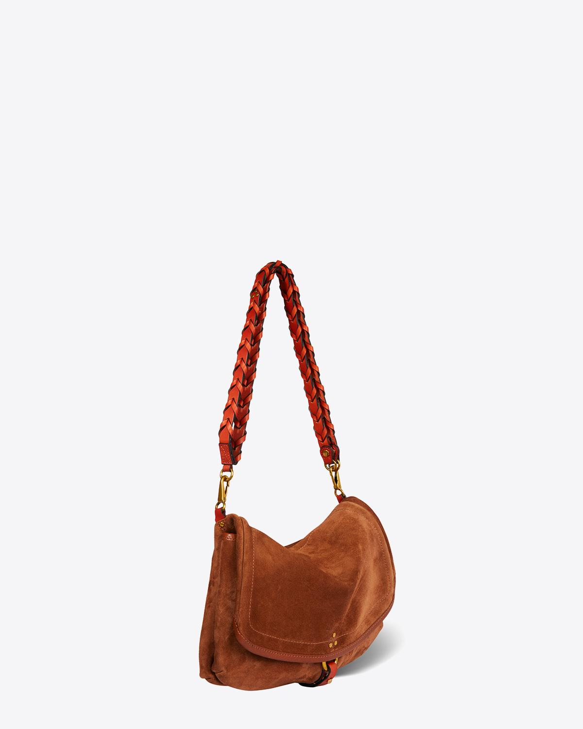 Jérôme Dreyfuss Collection Andy S Split Suede Tabac  