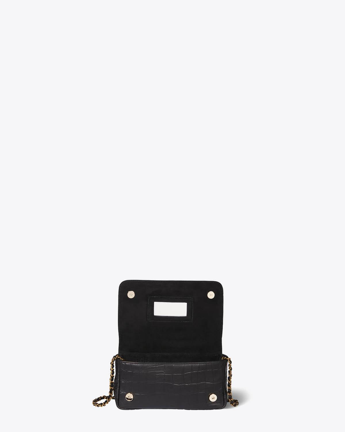 Jérôme Dreyfuss Collection Bob Vachette Croco Noir  