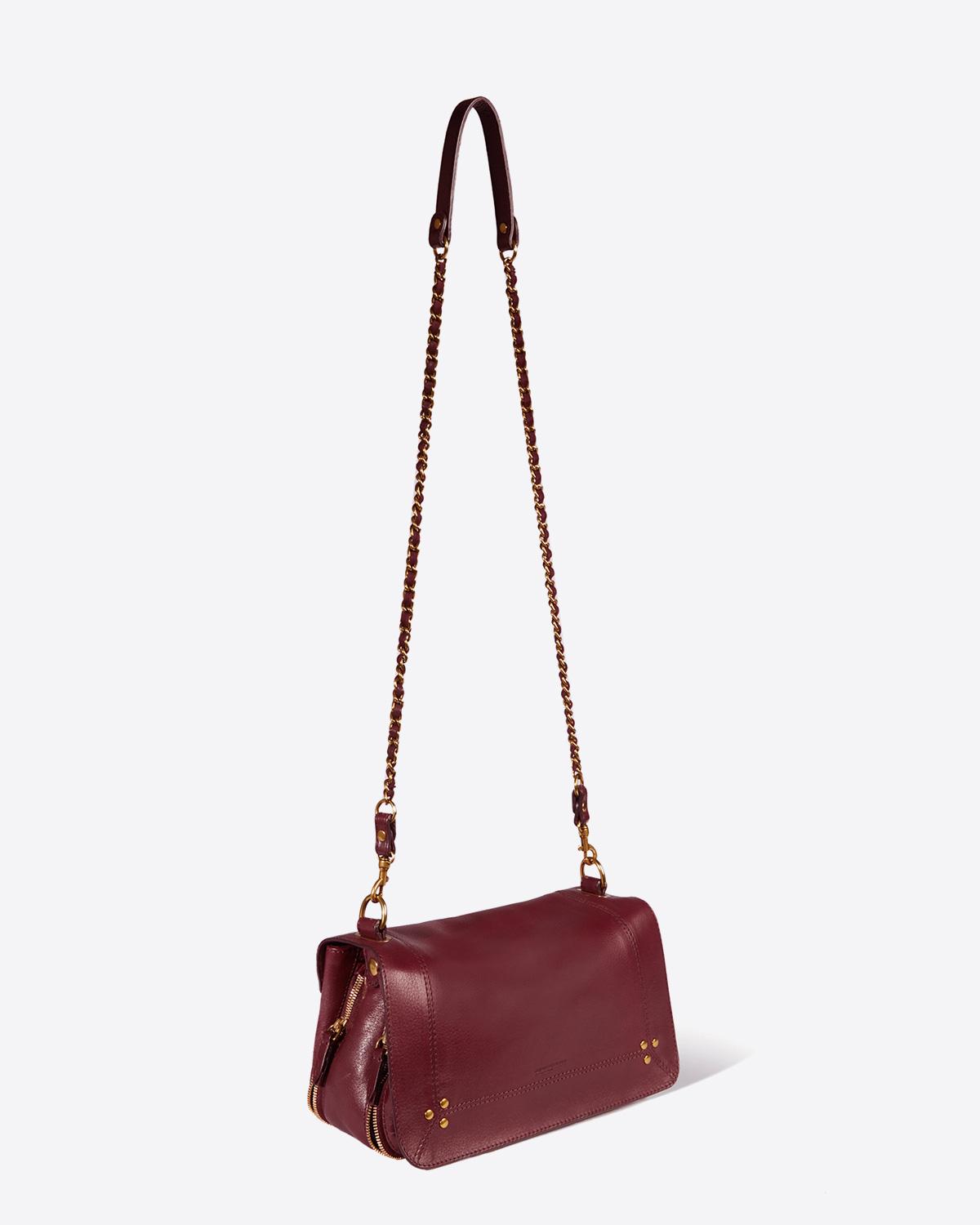 Jérôme Dreyfuss Collection Bobi - Calfskin Bordeaux  