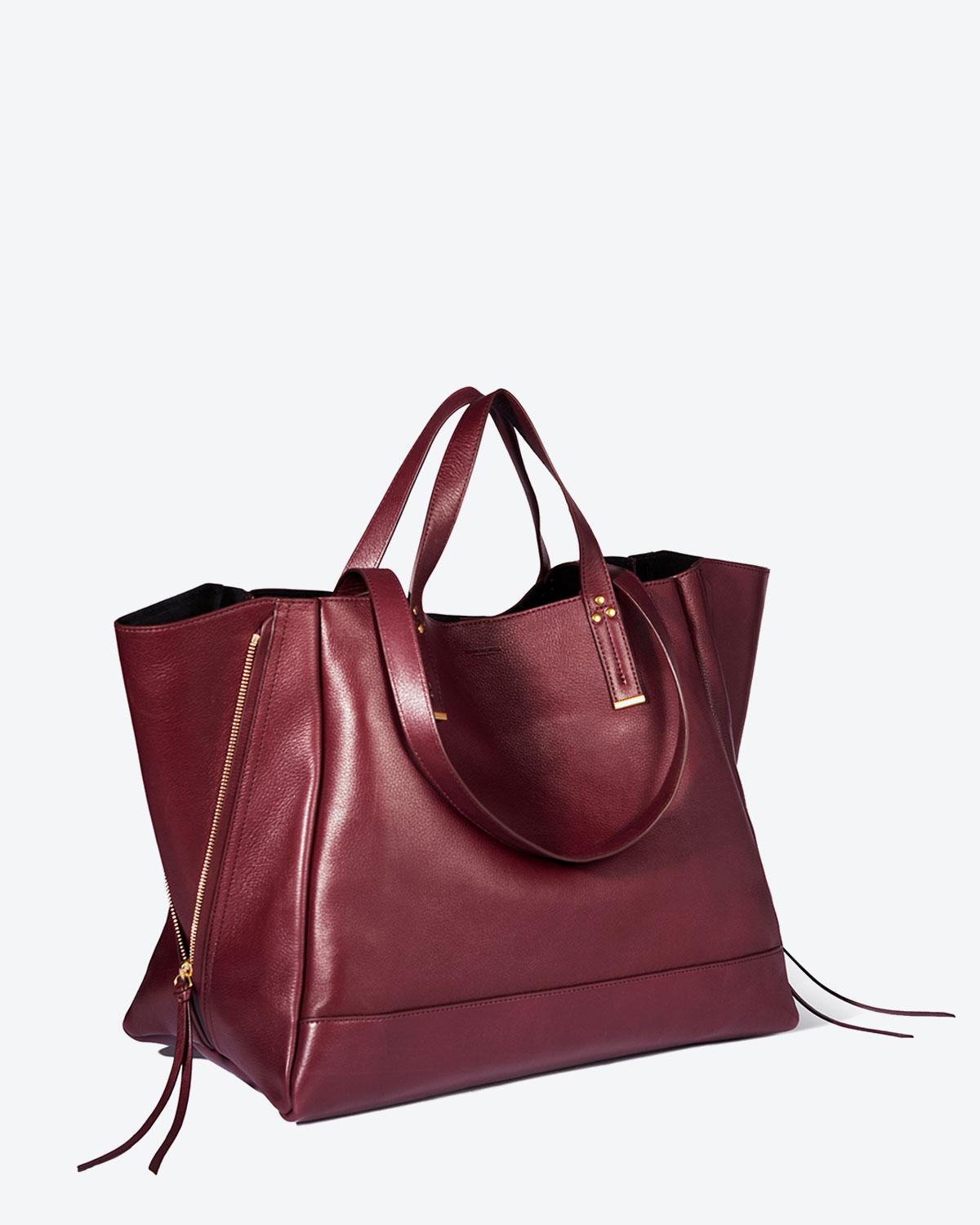 Jérôme Dreyfuss Collection Georges L - Calfskin Bordeaux  
