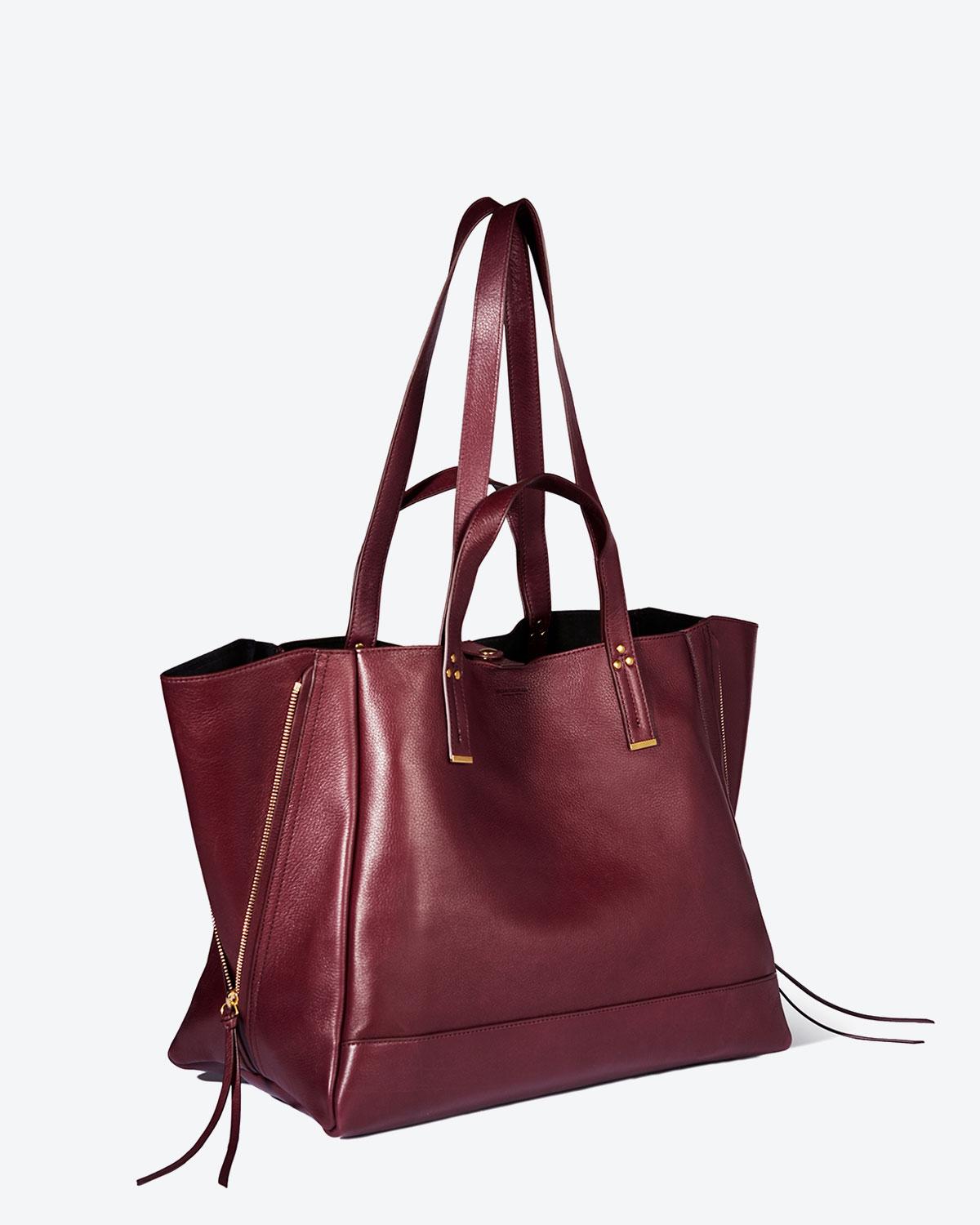 Jérôme Dreyfuss Collection Georges L - Calfskin Bordeaux  