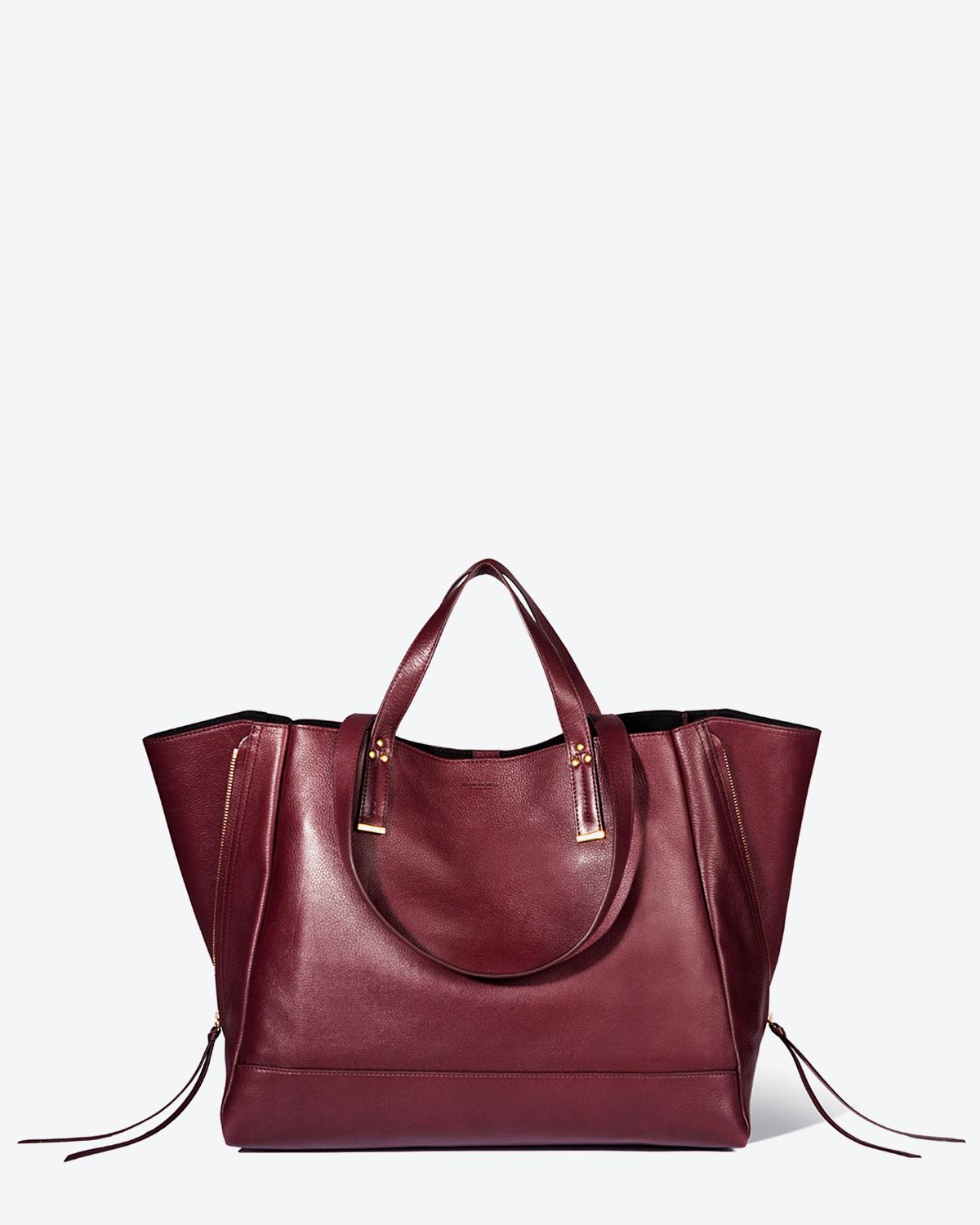 Jérôme Dreyfuss Collection Georges L - Calfskin Bordeaux  
