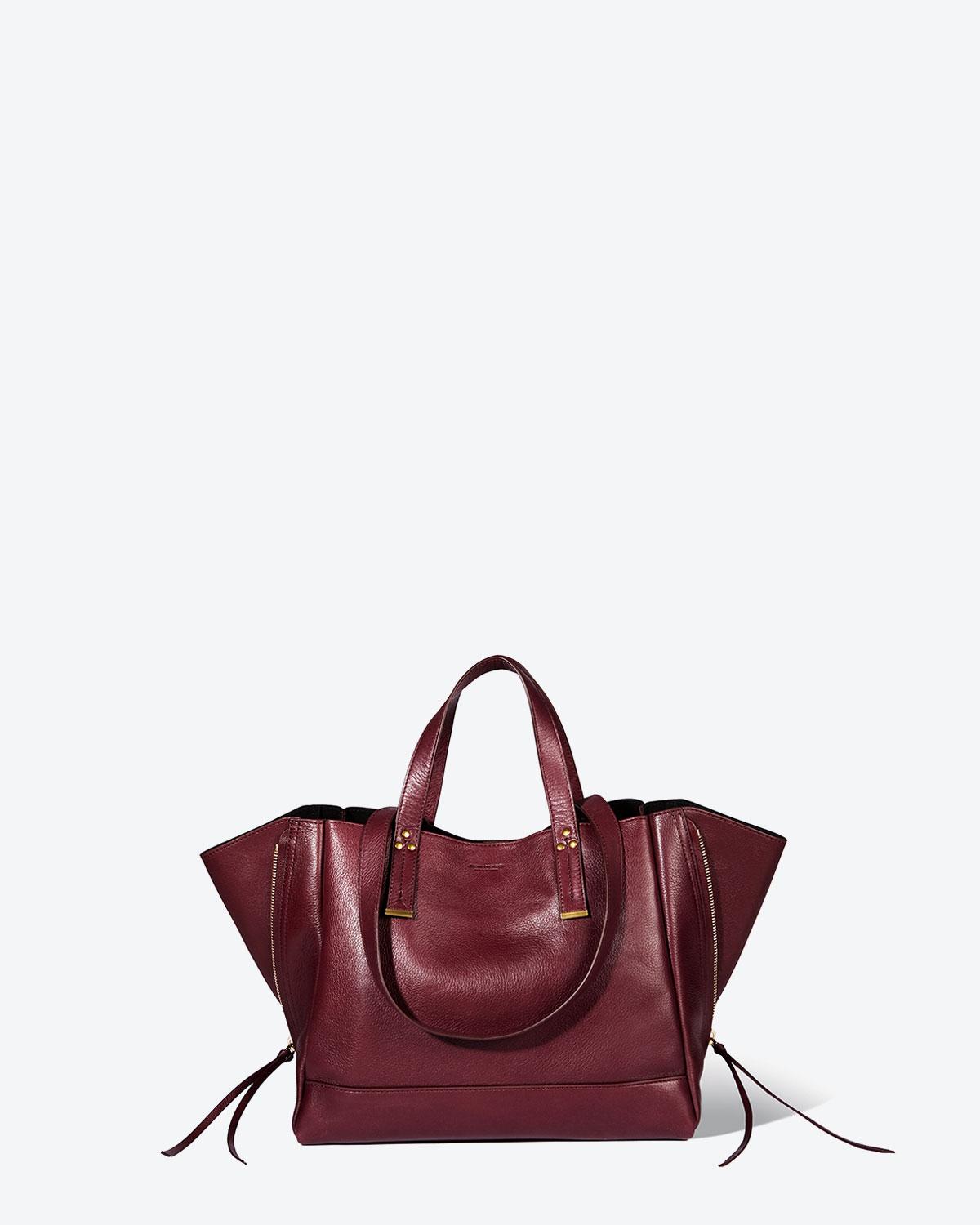 Jérôme Dreyfuss Collection Georges M - Calfskin Bordeaux  