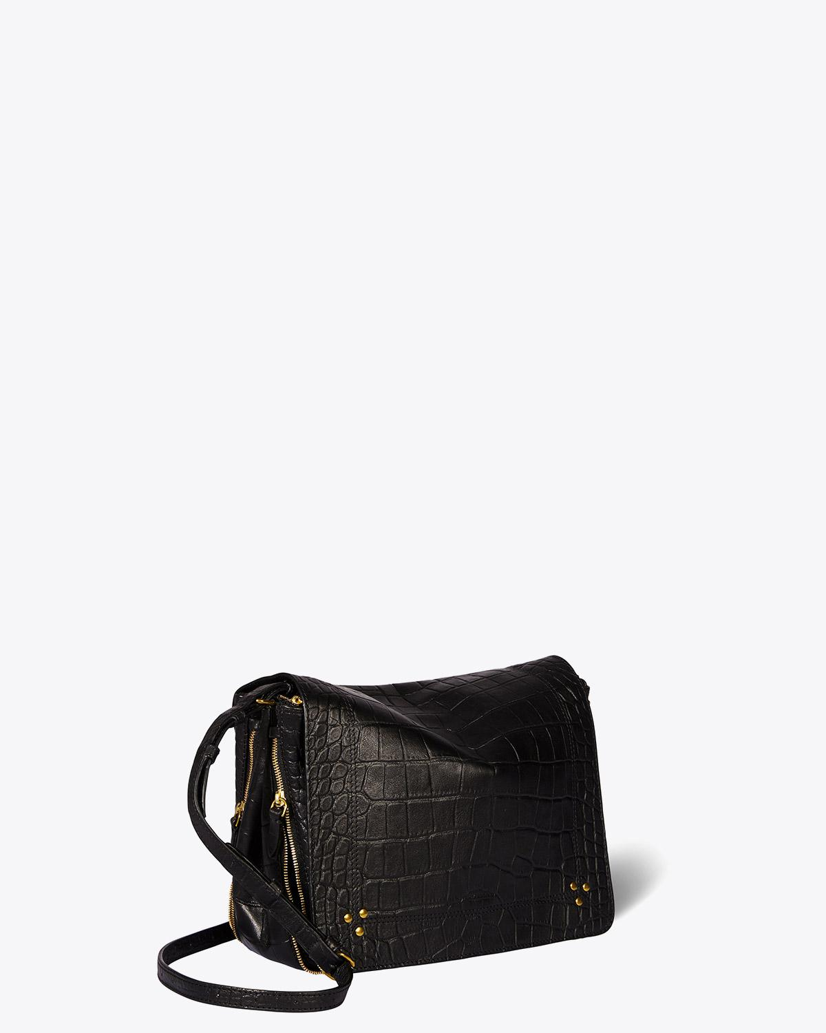 Jérôme Dreyfuss Collection Igor Vachette Croco Noir  