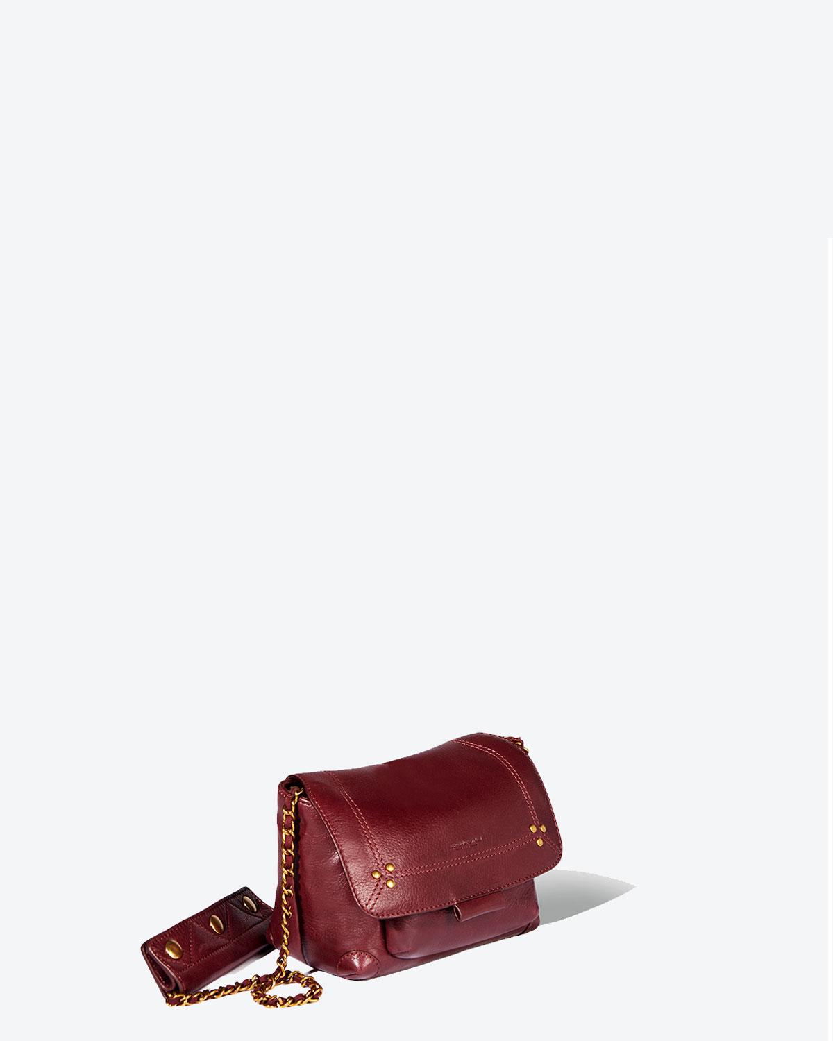 Jérôme Dreyfuss Collection Lulu S - Calfskin Bordeaux  