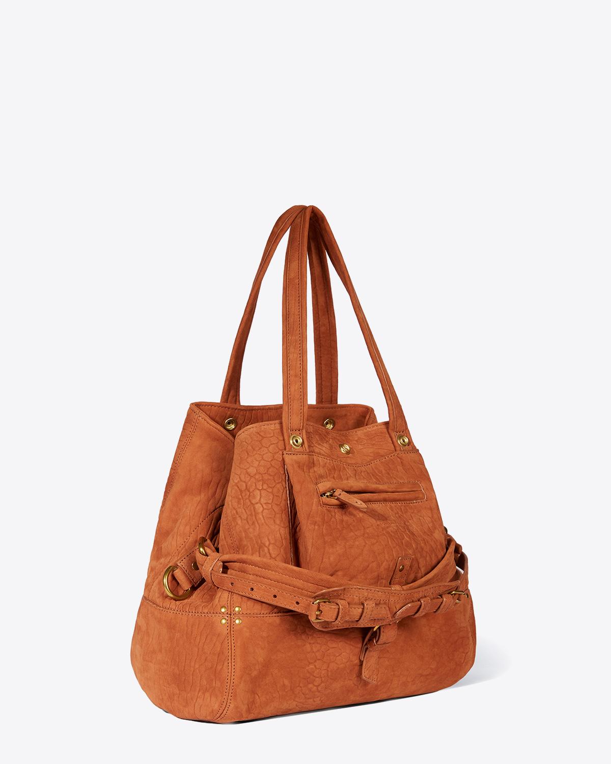 Jérôme Dreyfuss Pré-Collection Billy M Bubble Lambskin Poncé Camel  