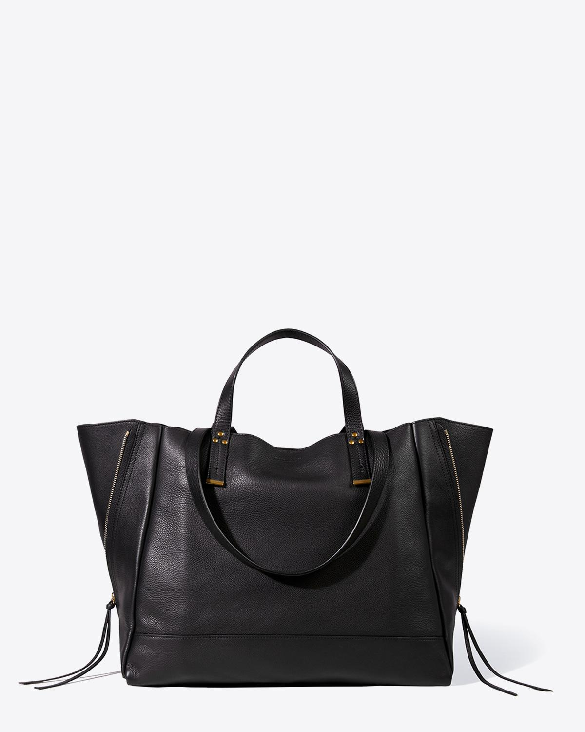 Jérôme Dreyfuss Pré-Collection Sac Georges L Calfskin Noir Brass