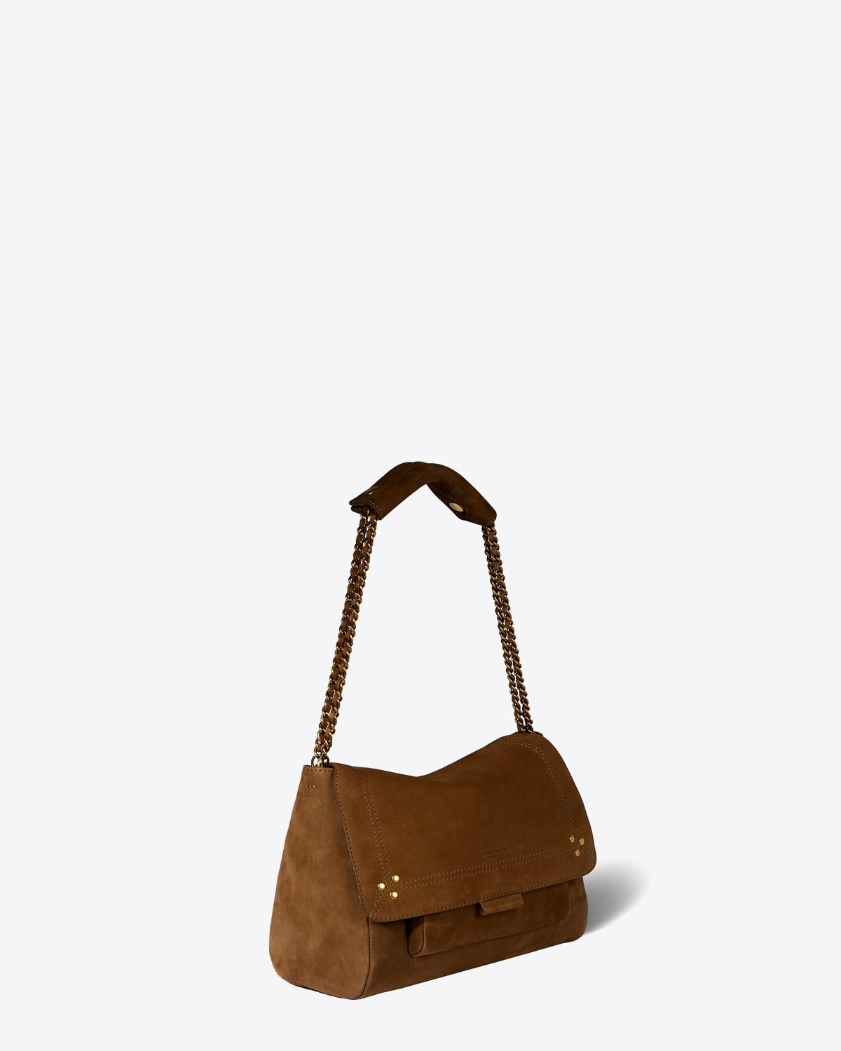 Jérôme Dreyfuss Pré-Collection Lulu M Goatskin Nubuck Kaki  