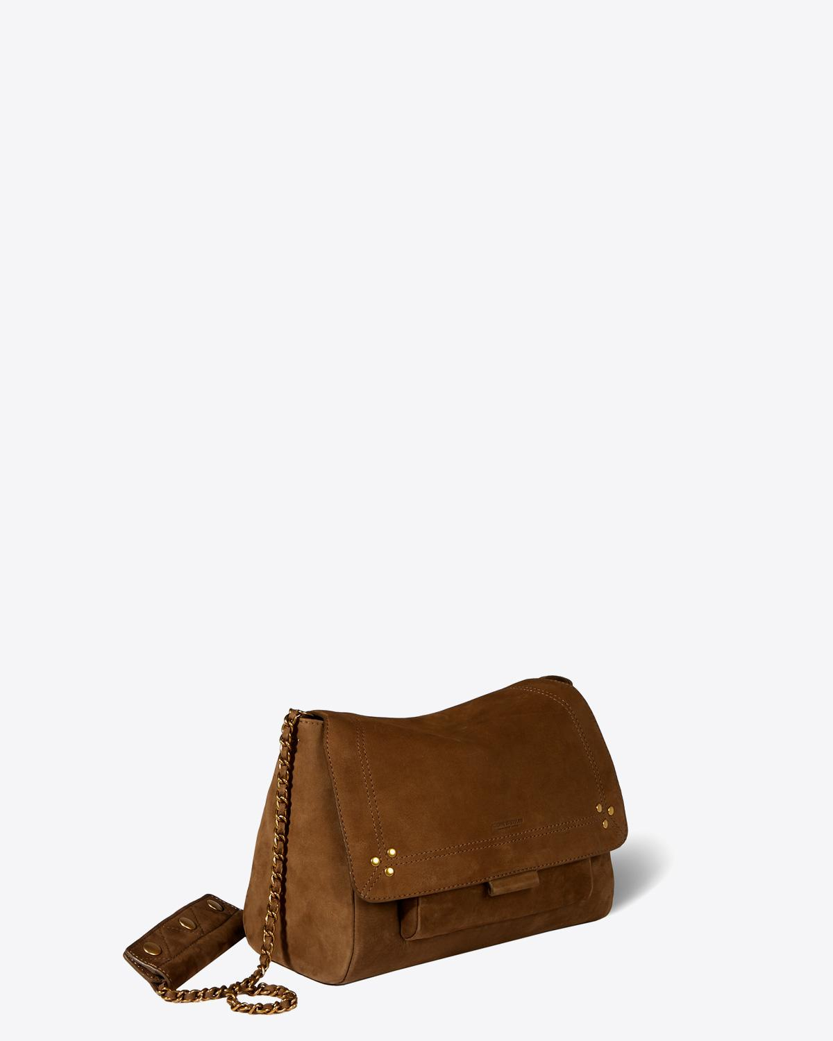 Jérôme Dreyfuss Pré-Collection Lulu M Goatskin Nubuck Kaki  